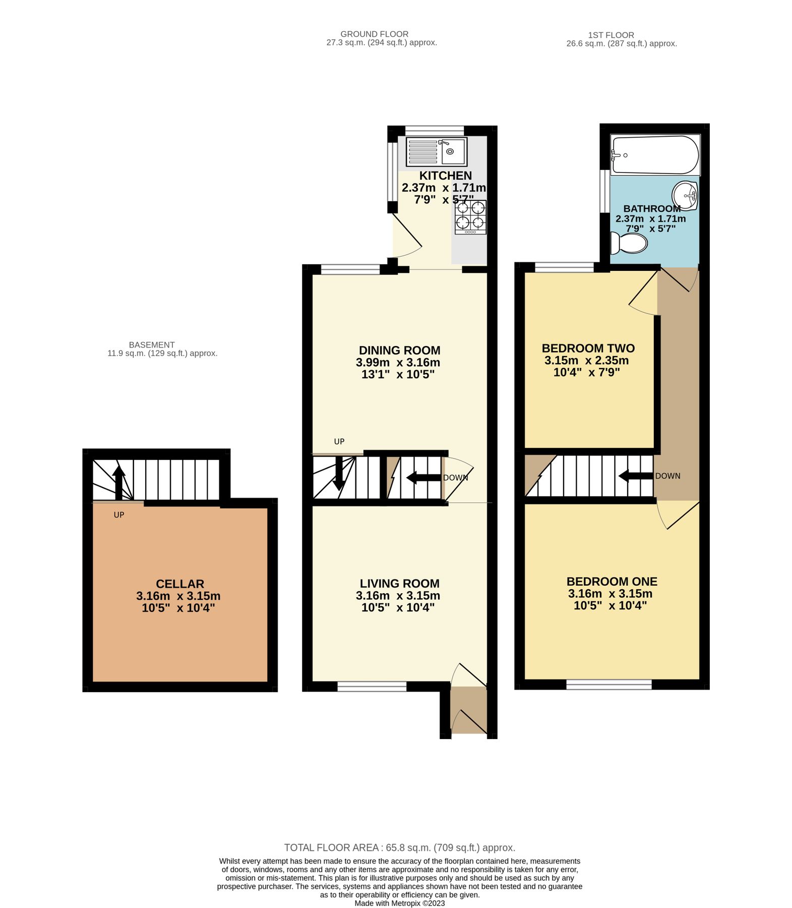 2 bed terraced house for sale in Princes Street, Dunstable, Beds LU6