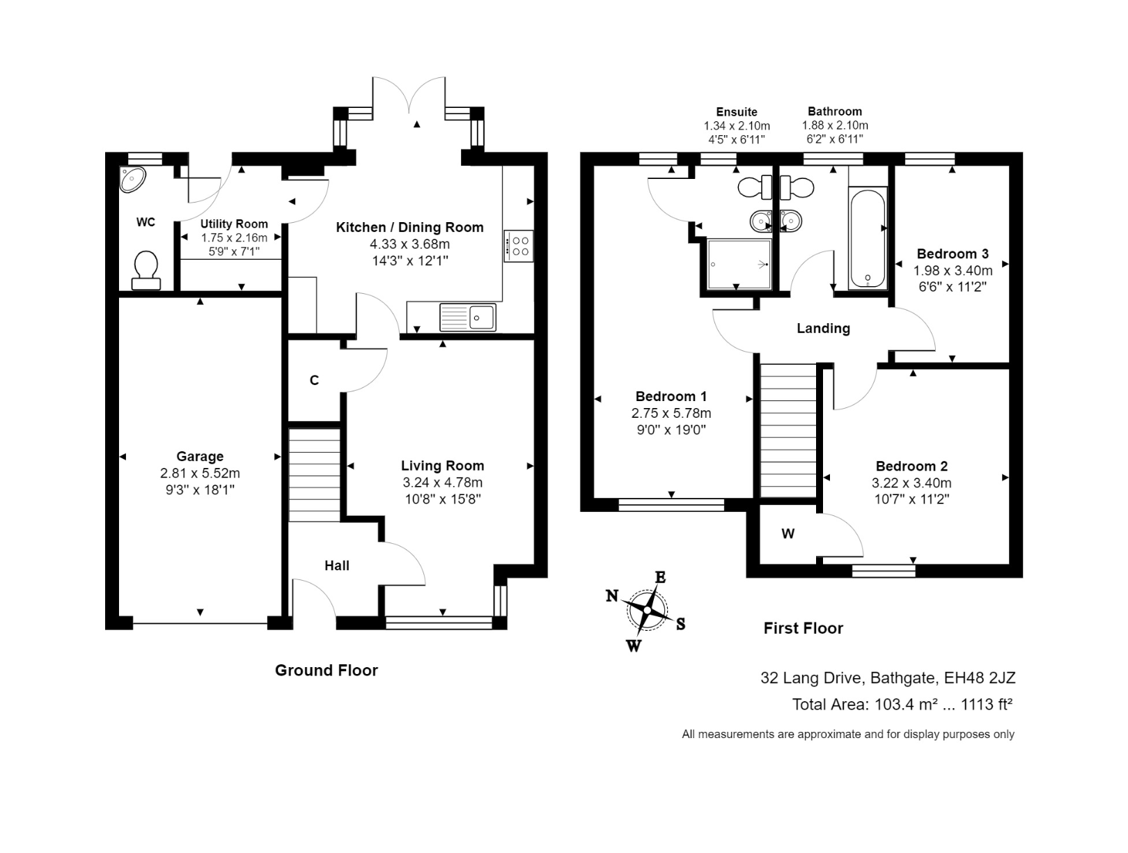 3 bed semidetached house for sale in Lang Drive, Bathgate EH48 Zoopla