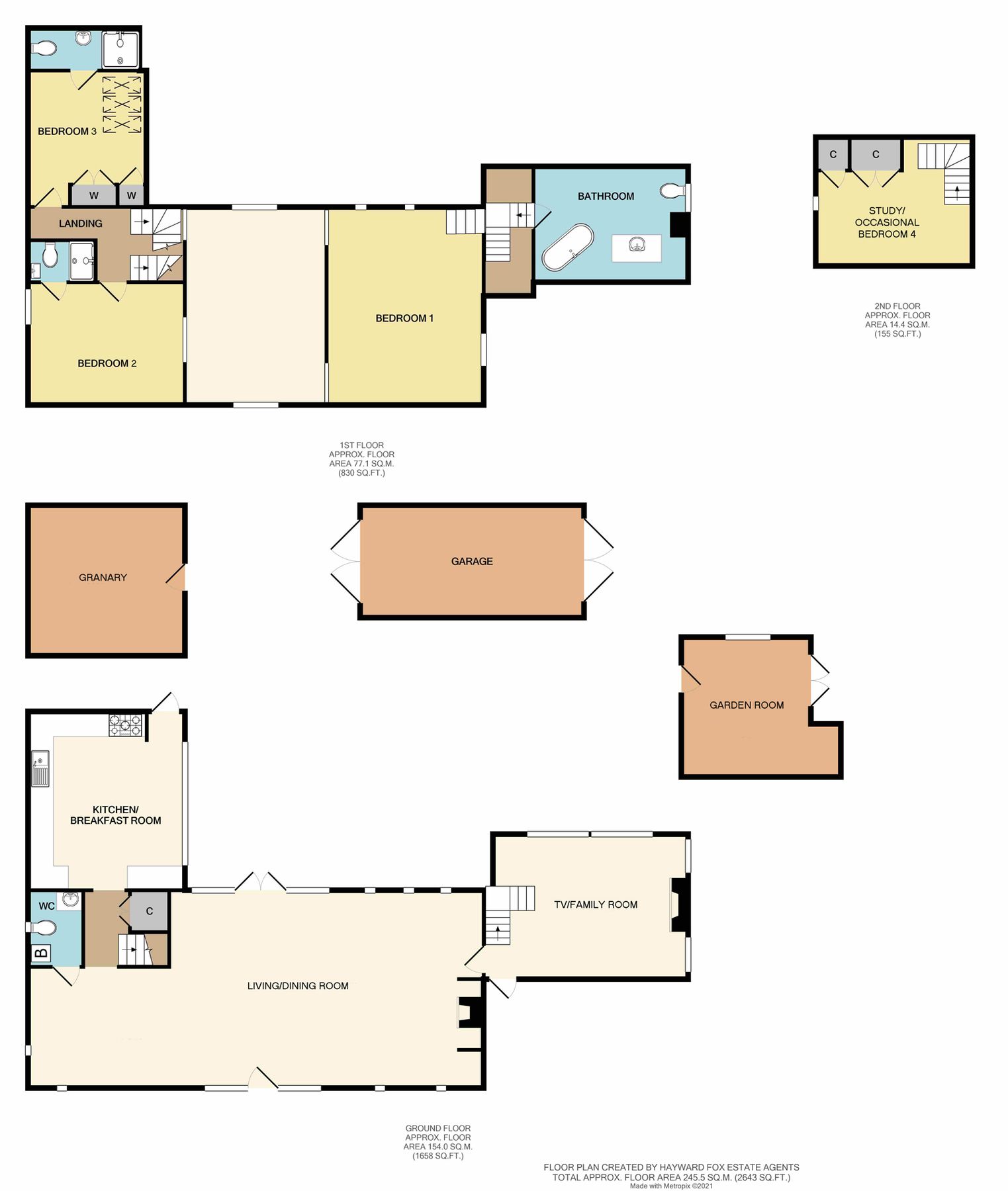 3 bed linkdetached house for sale in Sway Road, Brockenhurst