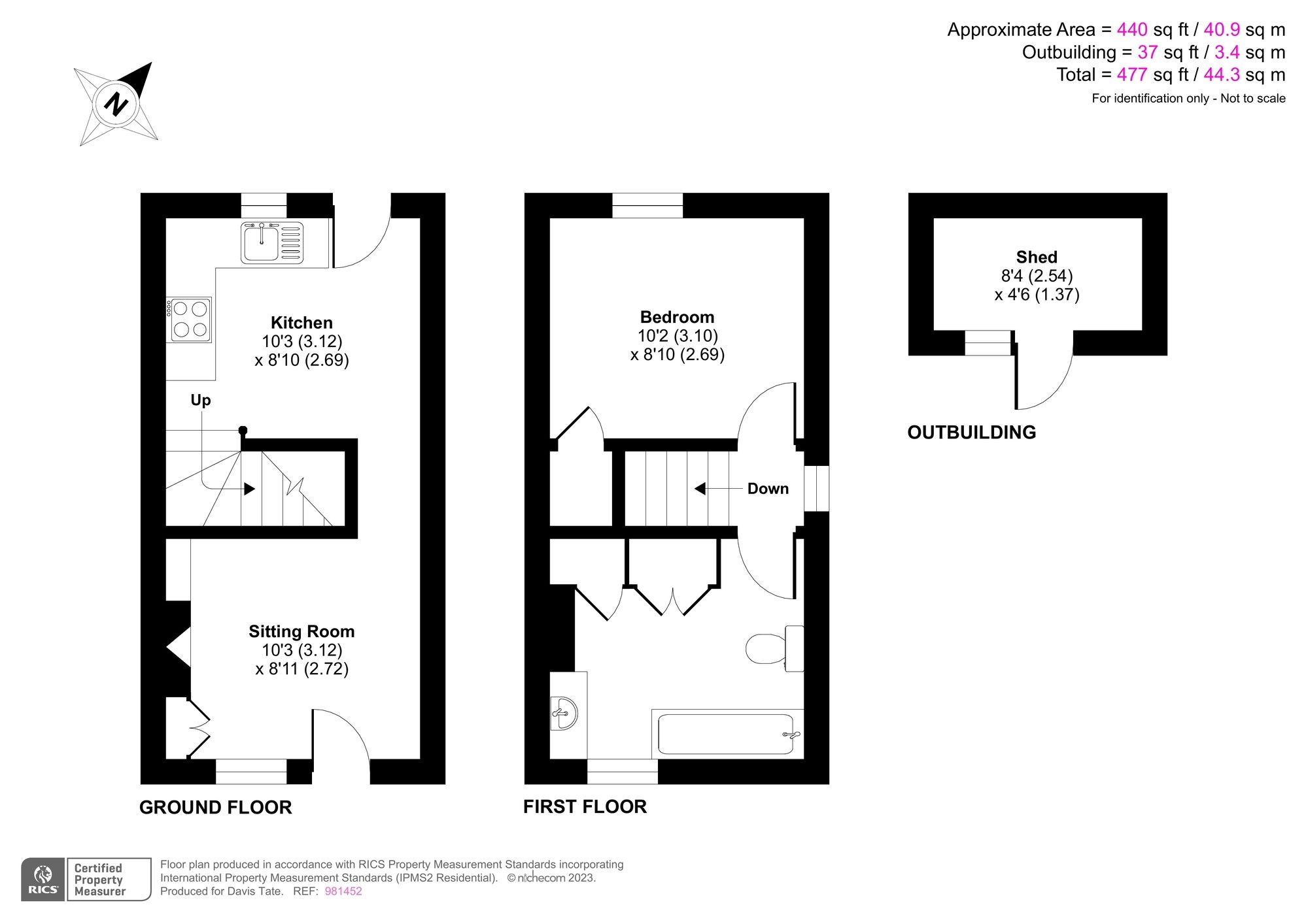 1 bed end terrace house for sale in Badgemore Lane, HenleyOnThames
