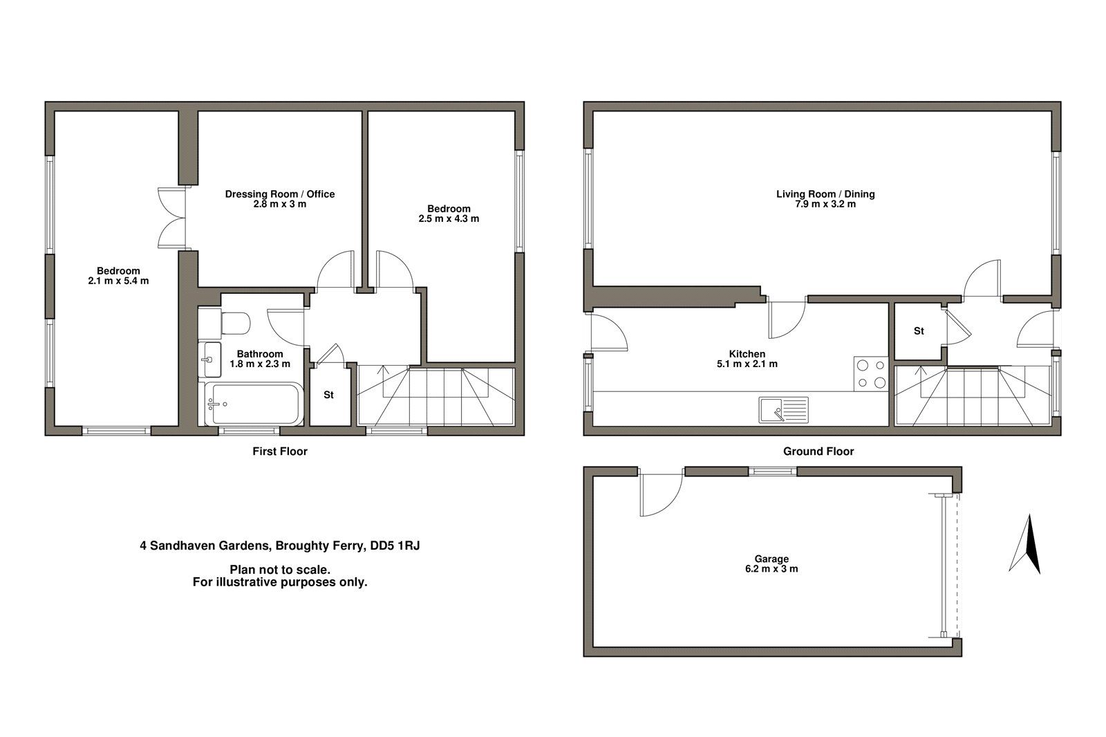 2 bed semidetached house for sale in Sandhaven Gardens, Broughty Ferry