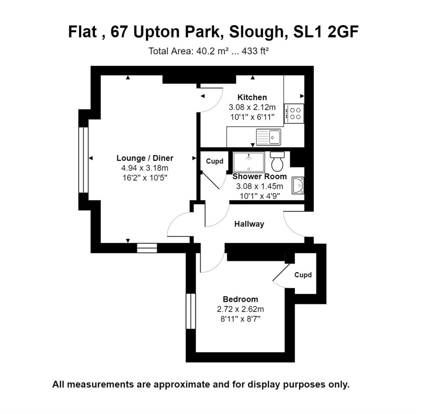 1 bed flat to rent in Upton Park, Slough SL1 Zoopla