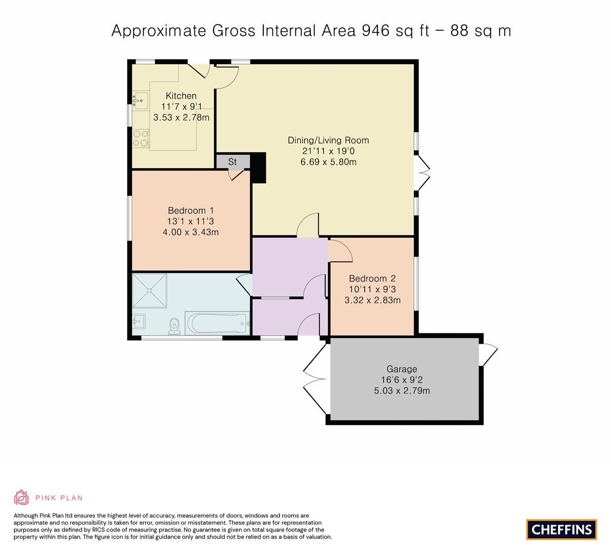 2 bed detached bungalow for sale in Mill Lane, Sawston, Cambridge CB22