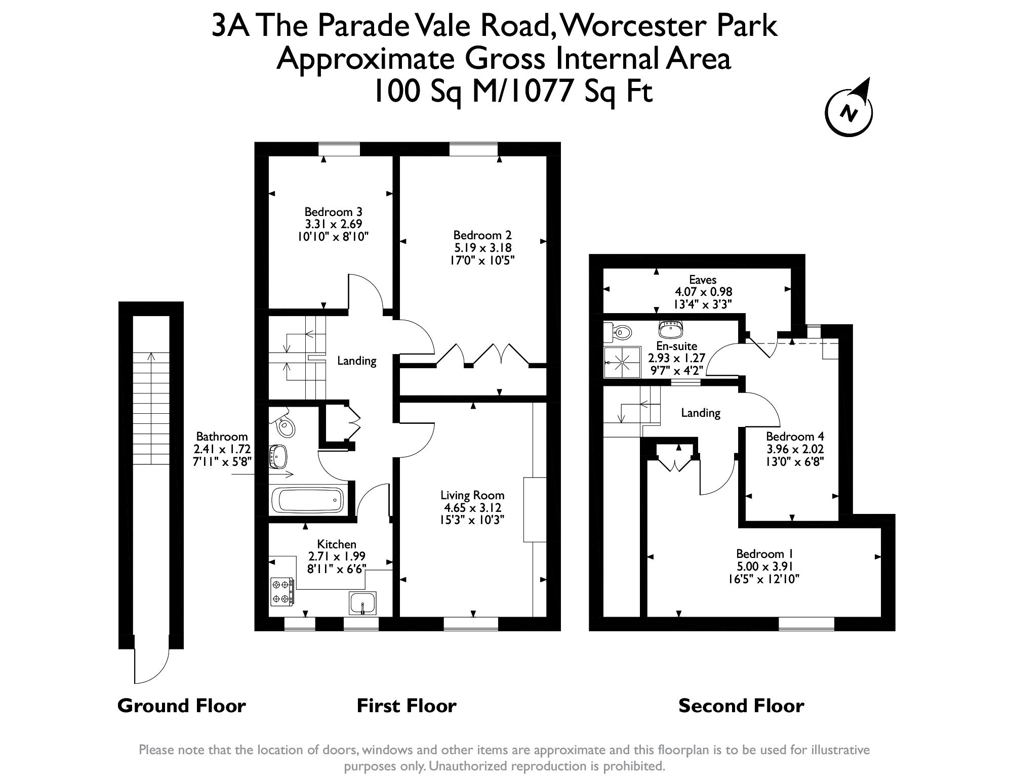 4 bed for sale in The Parade, Vale Road, Worcester Park