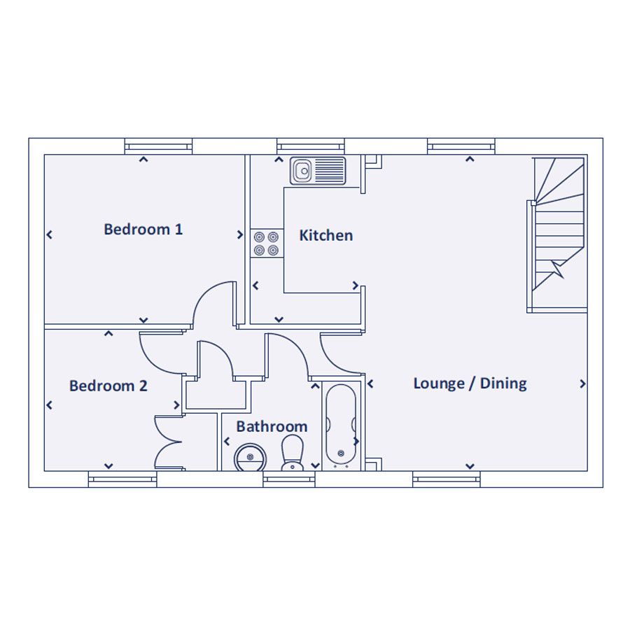 New home, 2 bed property for sale in "The Hazel" at Arnold Lane