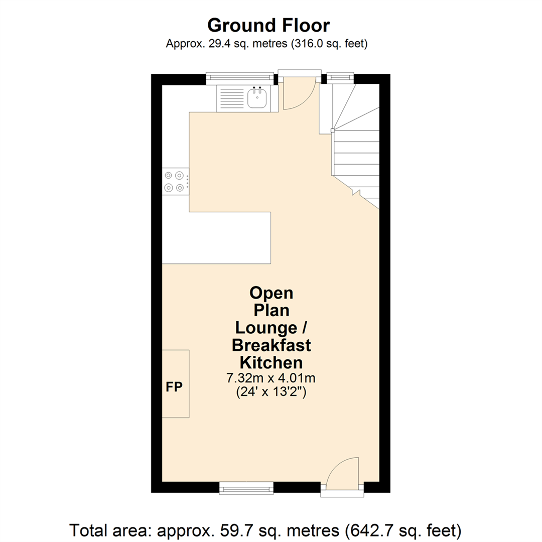 2 bed terraced house for sale in Burnley Road East, Lumb, Rossendale