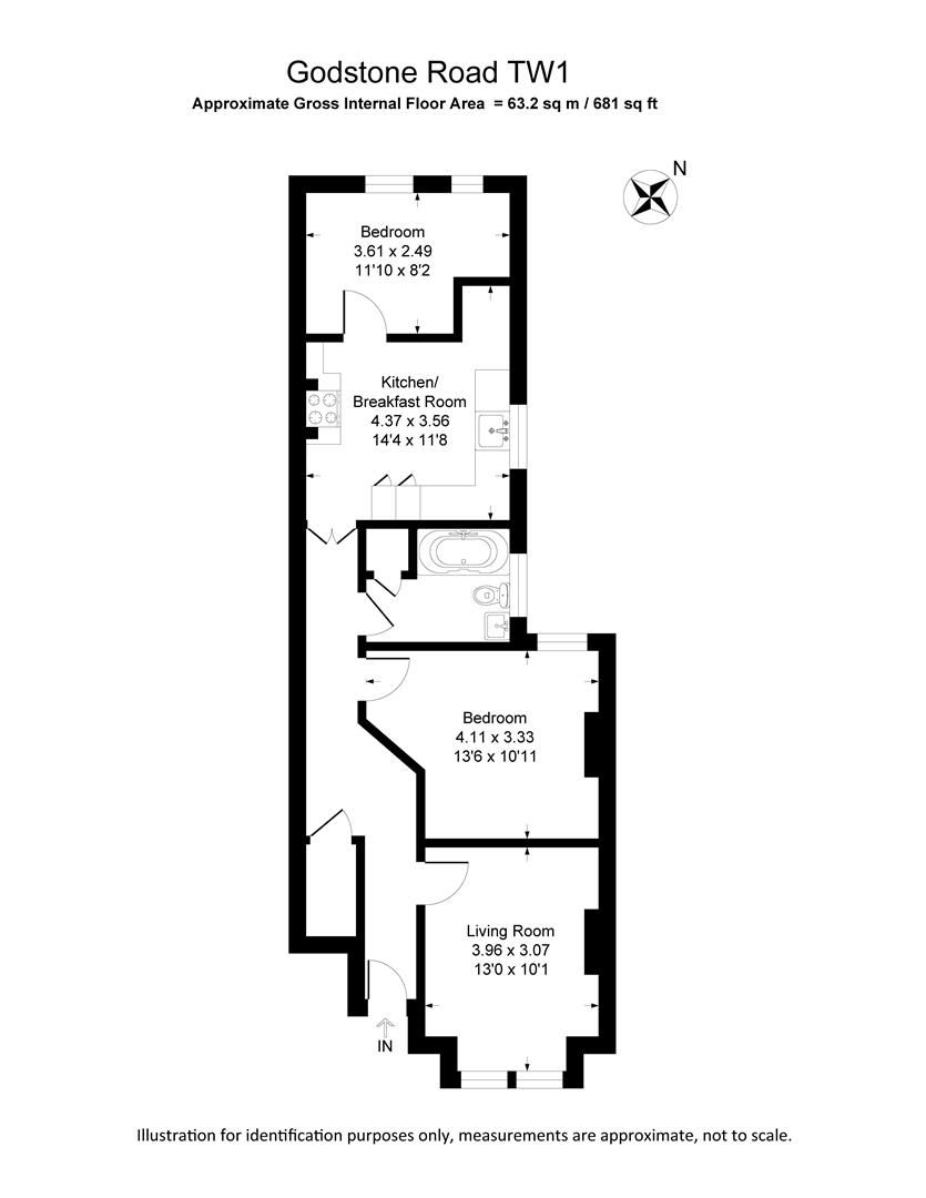 2 bed for sale in Godstone Road, St Margarets, Twickenham