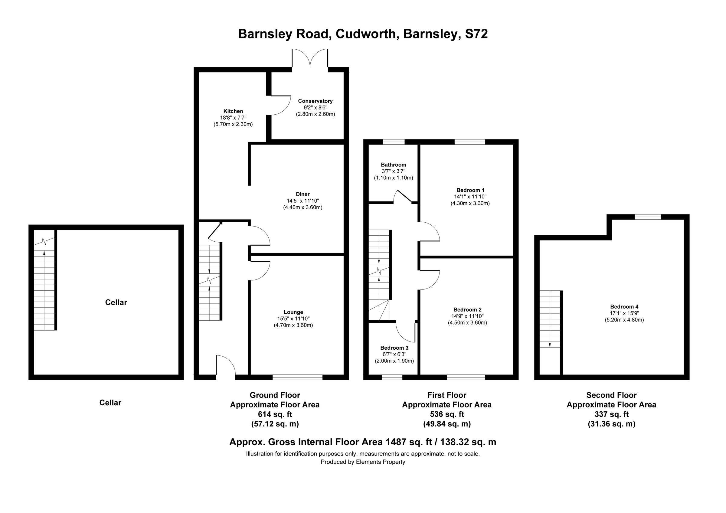 4 bed terraced house for sale in Barnsley Road, Cudworth, Barnsley
