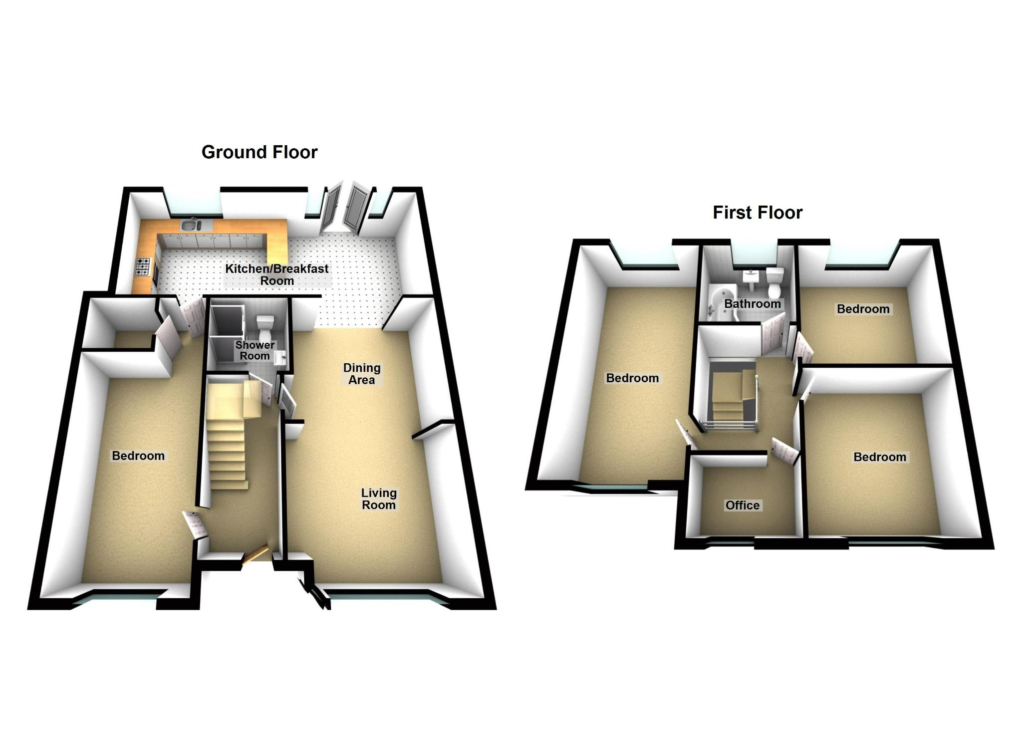 4 bed semidetached house for sale in Highfield Road, Collier Row
