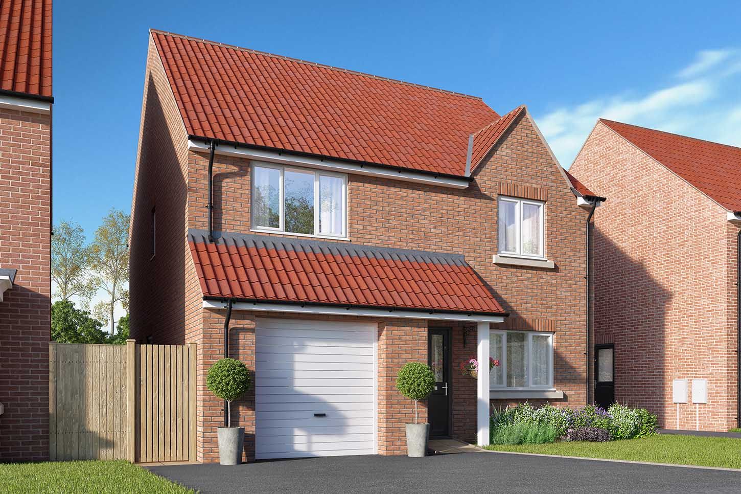New home, 4 bed detached house for sale in "The Goodridge" at Racecourse Road, East Ayton