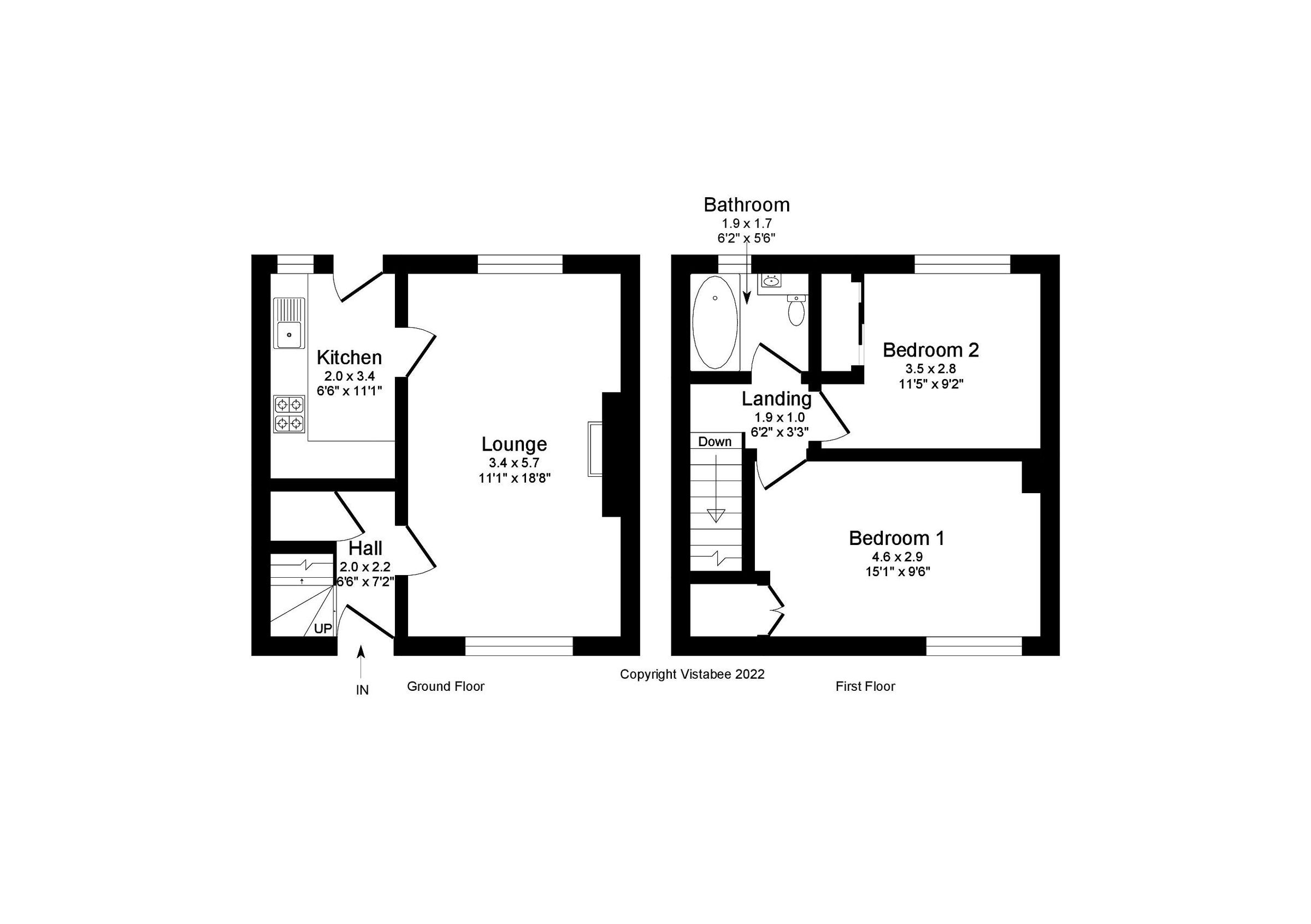 2 bed terraced house for sale in Cardross Crescent, Greenock