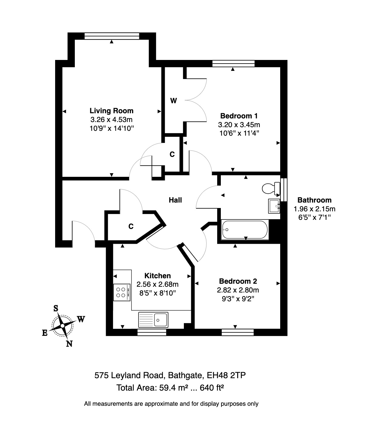 2 bed flat for sale in Leyland Road, Bathgate EH48 Zoopla