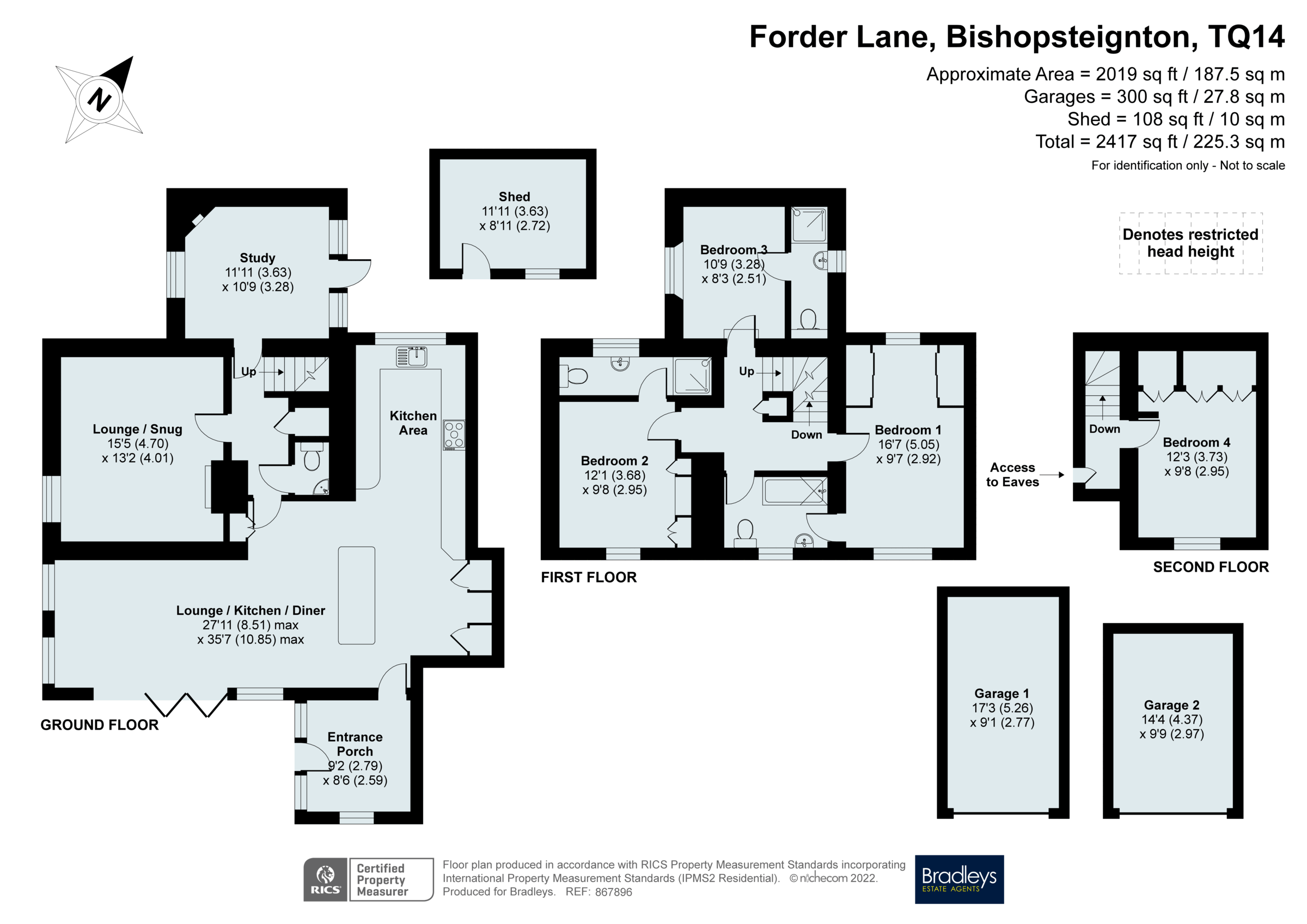 4 bed detached house for sale in Happy Valley, Forder Lane