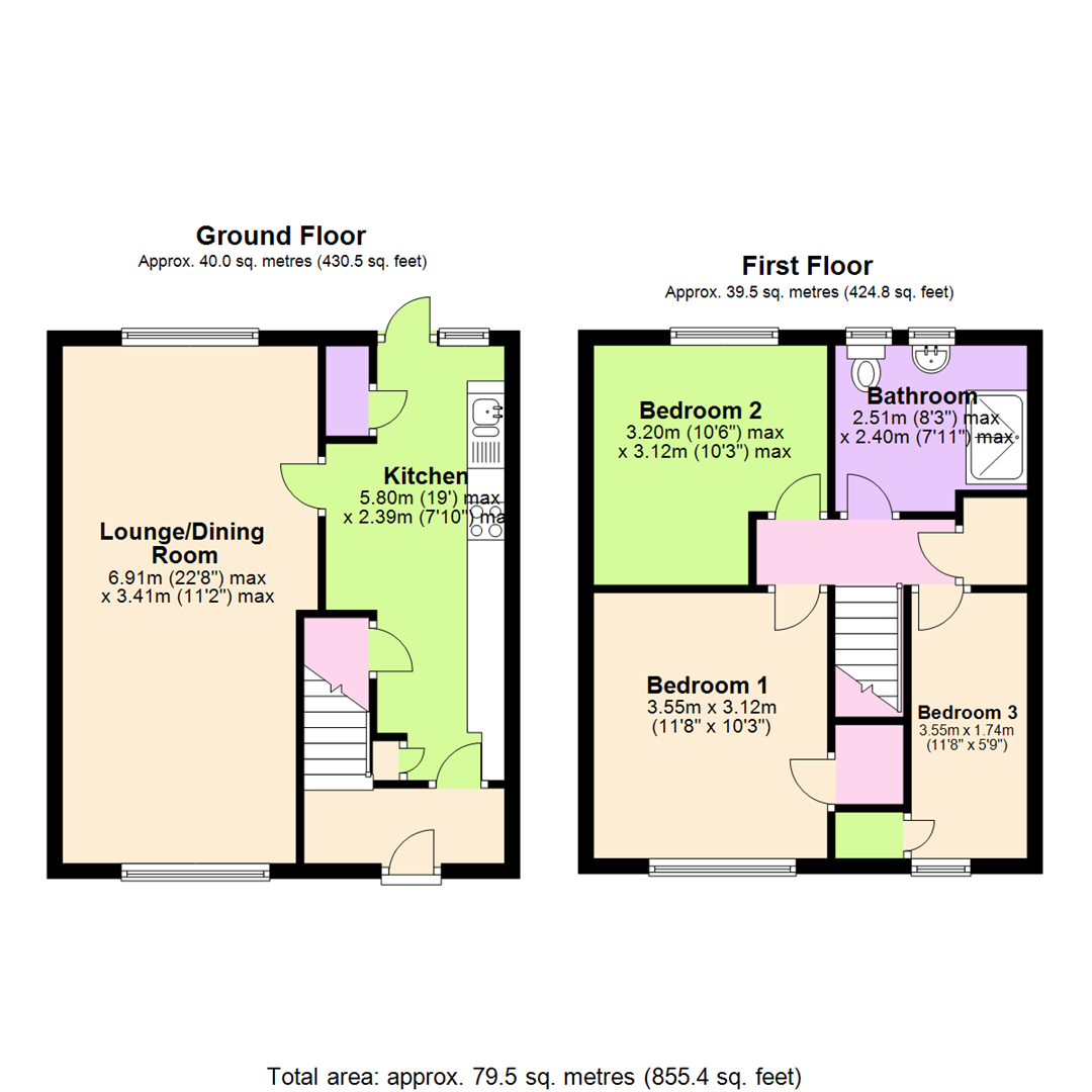 3 bed terraced house for sale in Broadwood Road, Bestwood, Nottingham