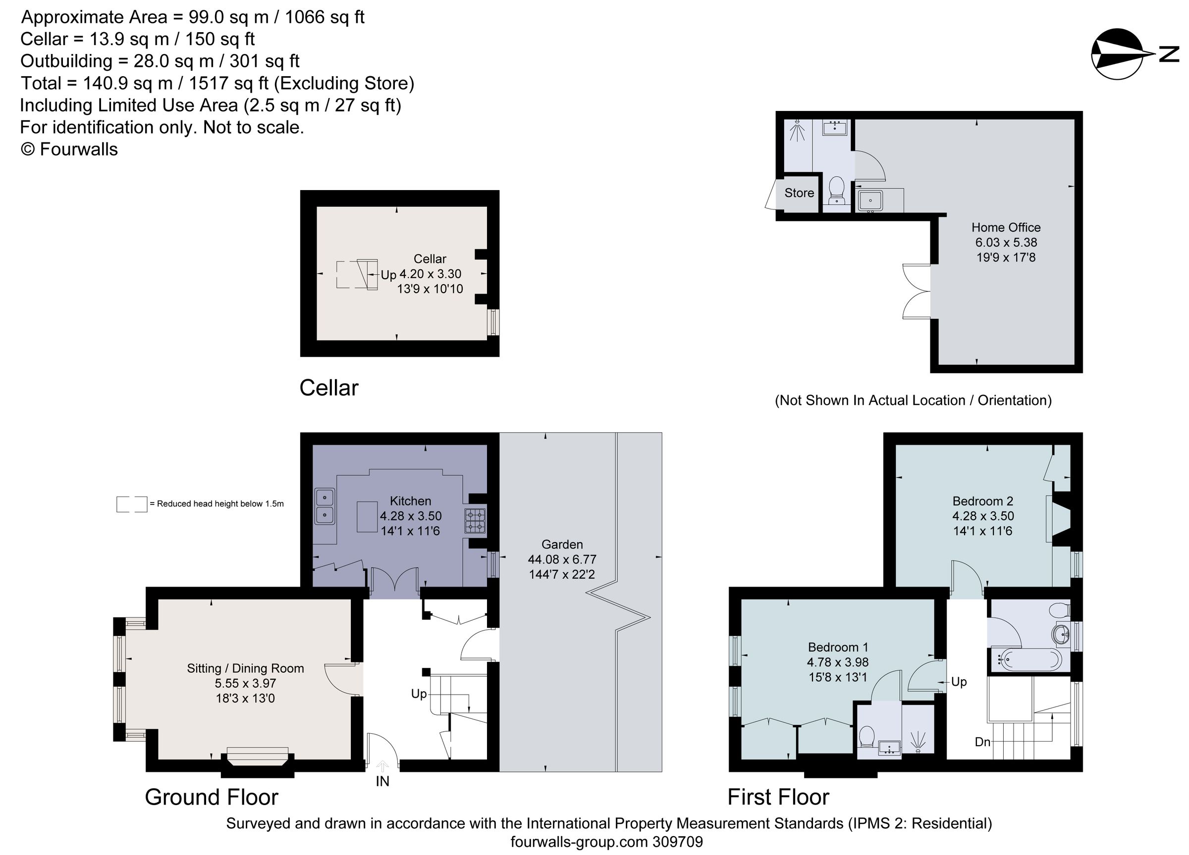 2 bed semidetached house for sale in Grange Road, Stortford