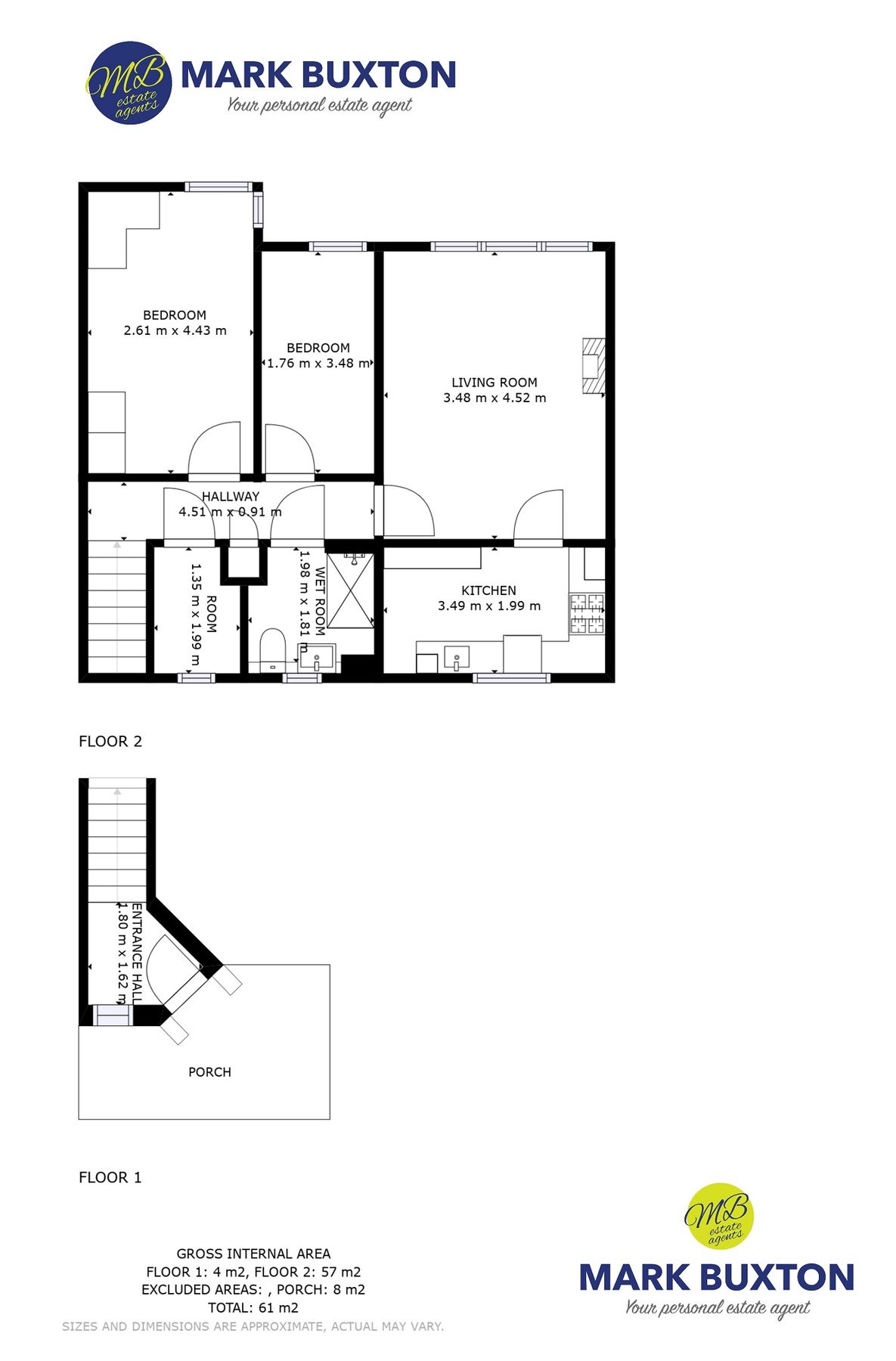 2 bed flat for sale in Waveney Grove, Clayton, Newcastle Under Lyme ST5