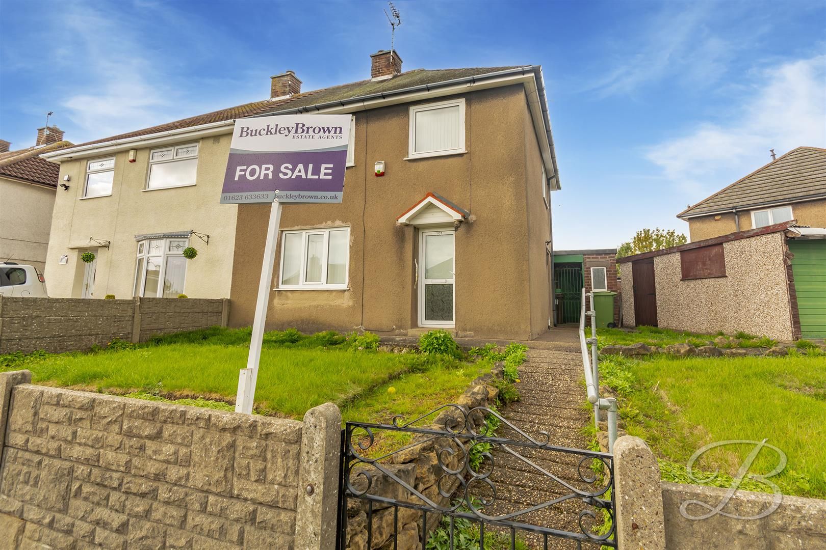 3 bed semidetached house for sale in Beck Crescent, Mansfield NG19