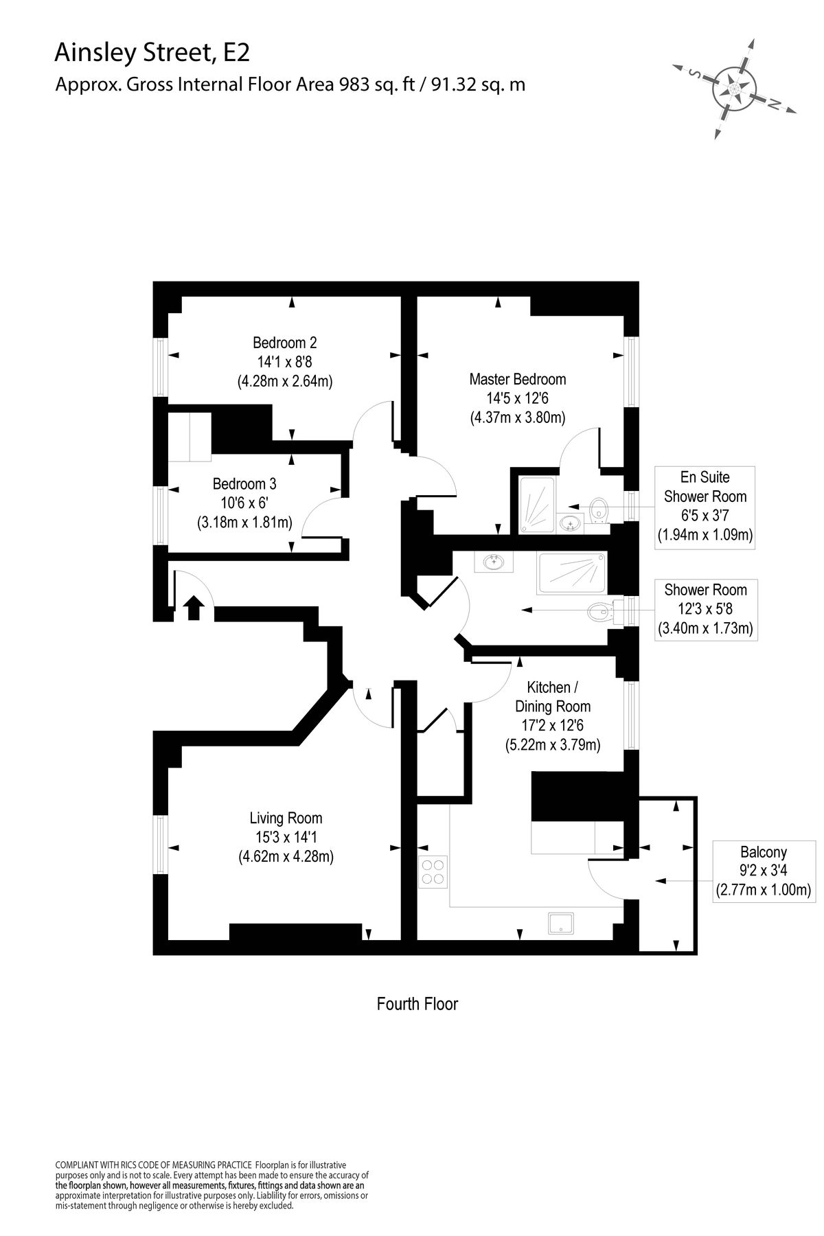 3 bed flat for sale in Ainsley Street, London E2 Zoopla