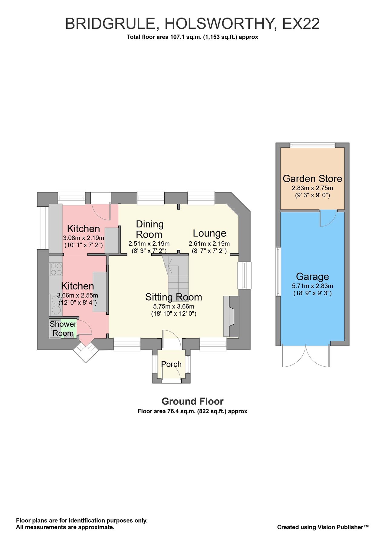 2 bed detached house for sale in Bridgerule, Holsworthy, Devon EX22