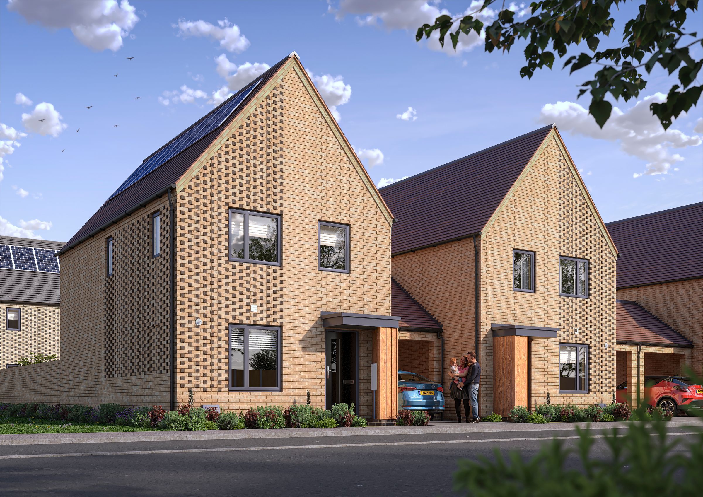 New home, 3 bed linkdetached house for sale in Stirling Road