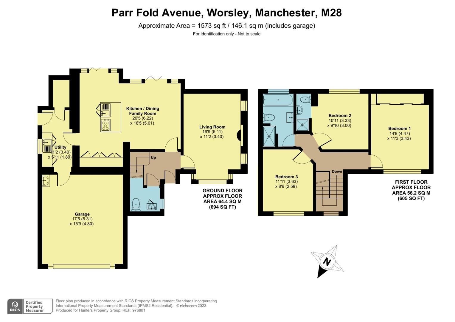 3 bed detached house for sale in Parr Fold Avenue, Worsley, Manchester