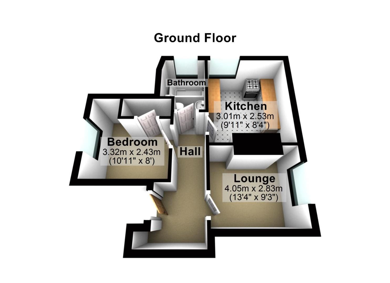 1 bed flat to rent in Osbourne Terrace, Sticklepath, Barnstaple EX31