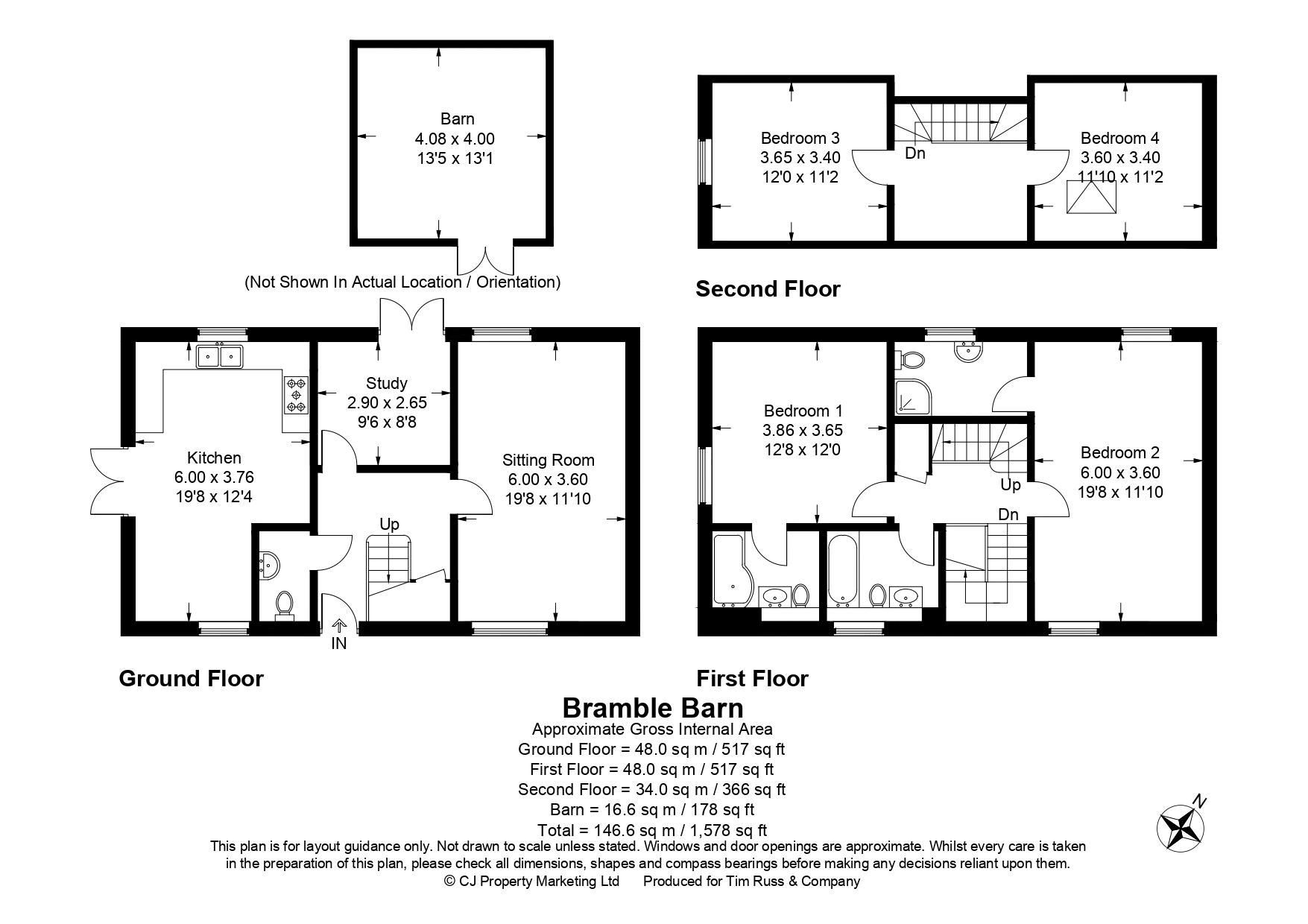 4 bed semidetached house for sale in Crendon Road, Shabbington