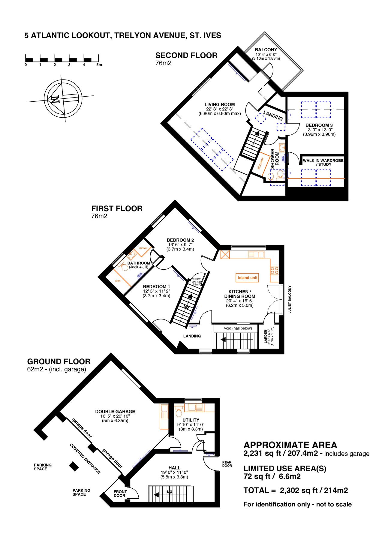 3 bed detached house for sale in The Crescent, Alexandra Road, St. Ives