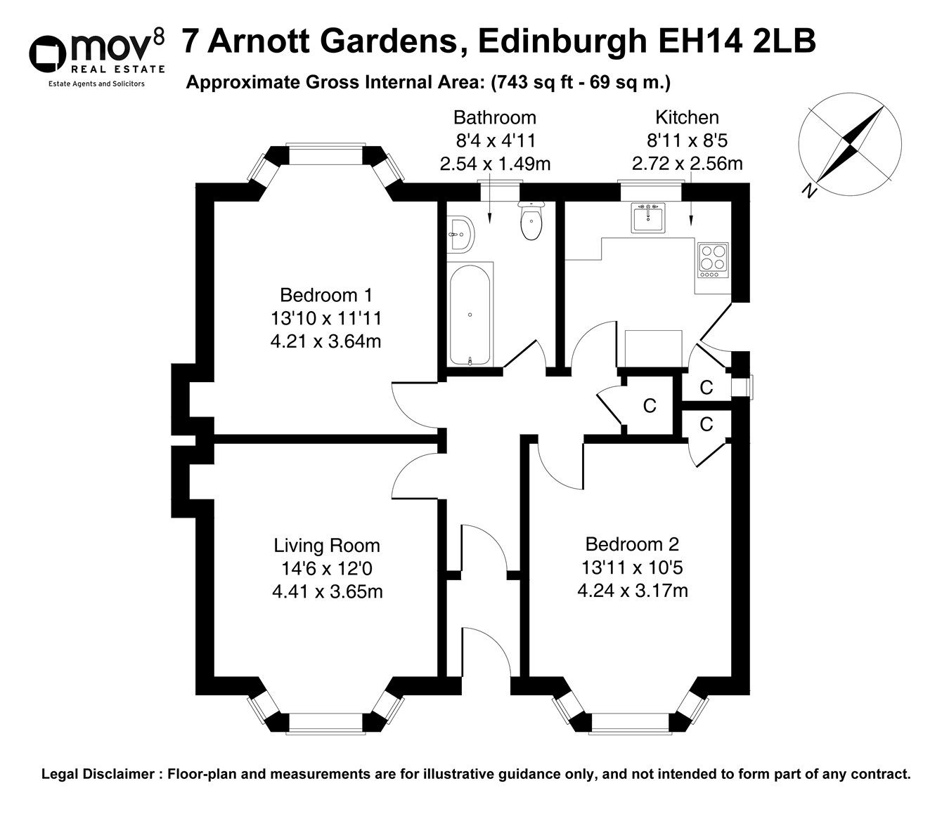 2 bed bungalow for sale in Arnott Gardens, Kingsknowe, Edinburgh EH14 Zoopla