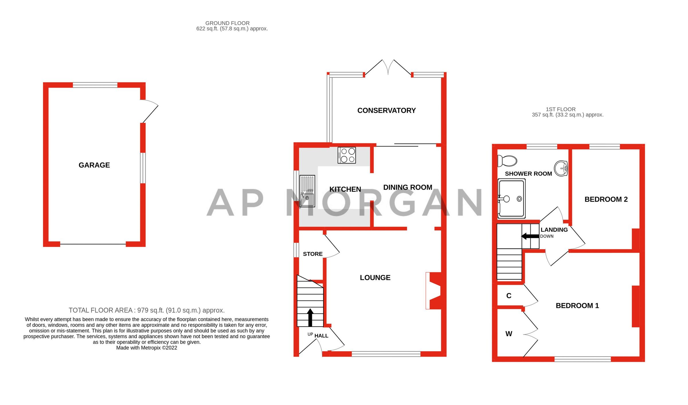 2 bed semidetached house for sale in Worcester Road, Wychbold