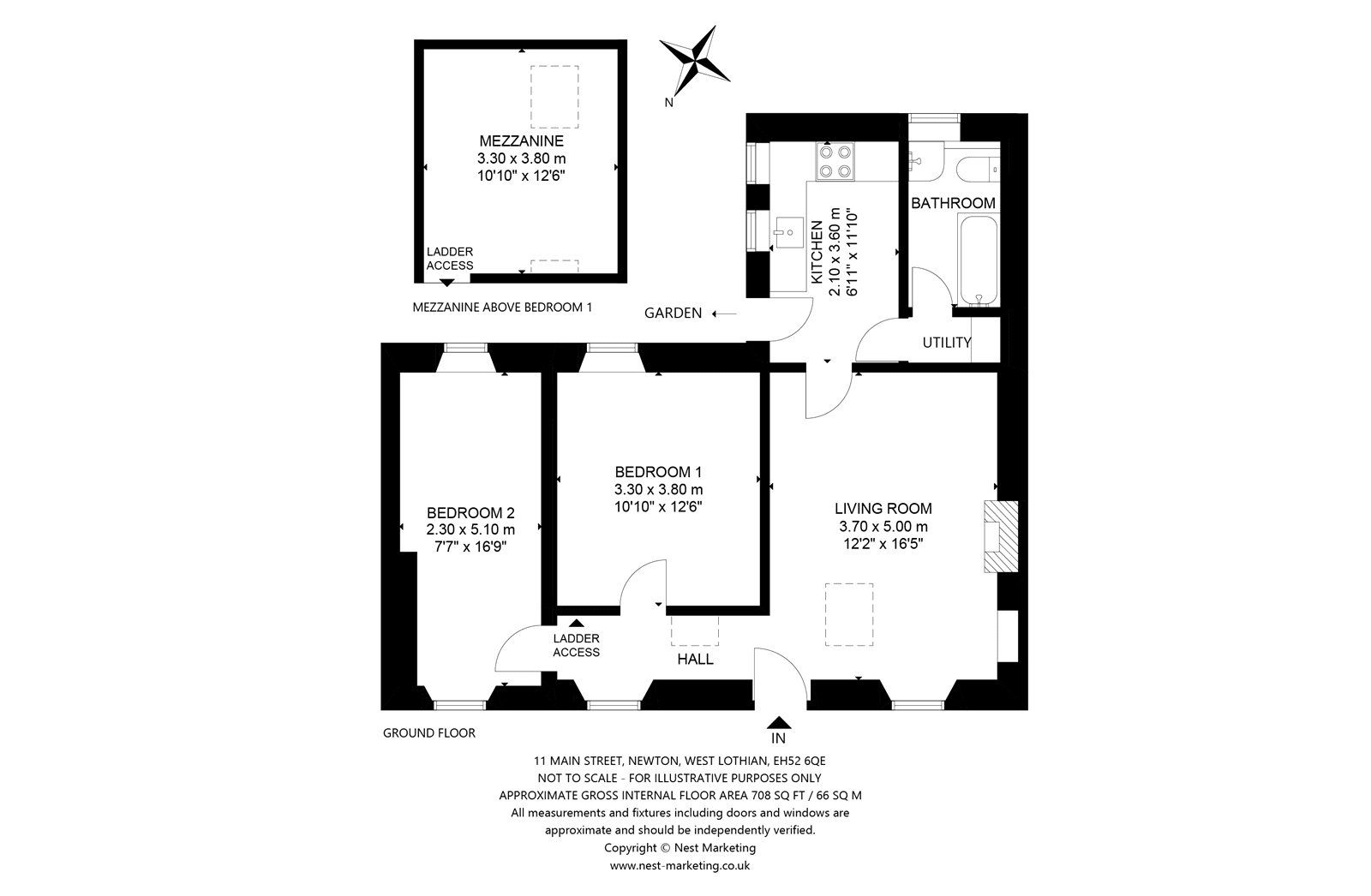 2 bed detached house for sale in Main Street, Newton, Broxburn, West