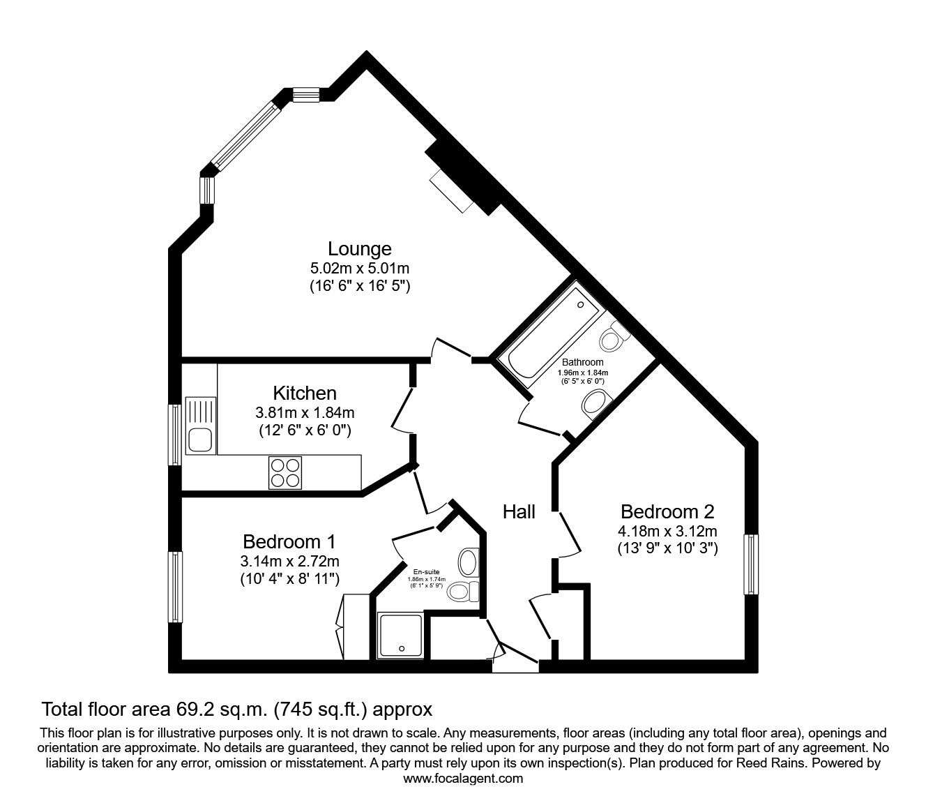 2 bed flat to rent in Firbank, Bamber Bridge, Preston, Lancashire PR5