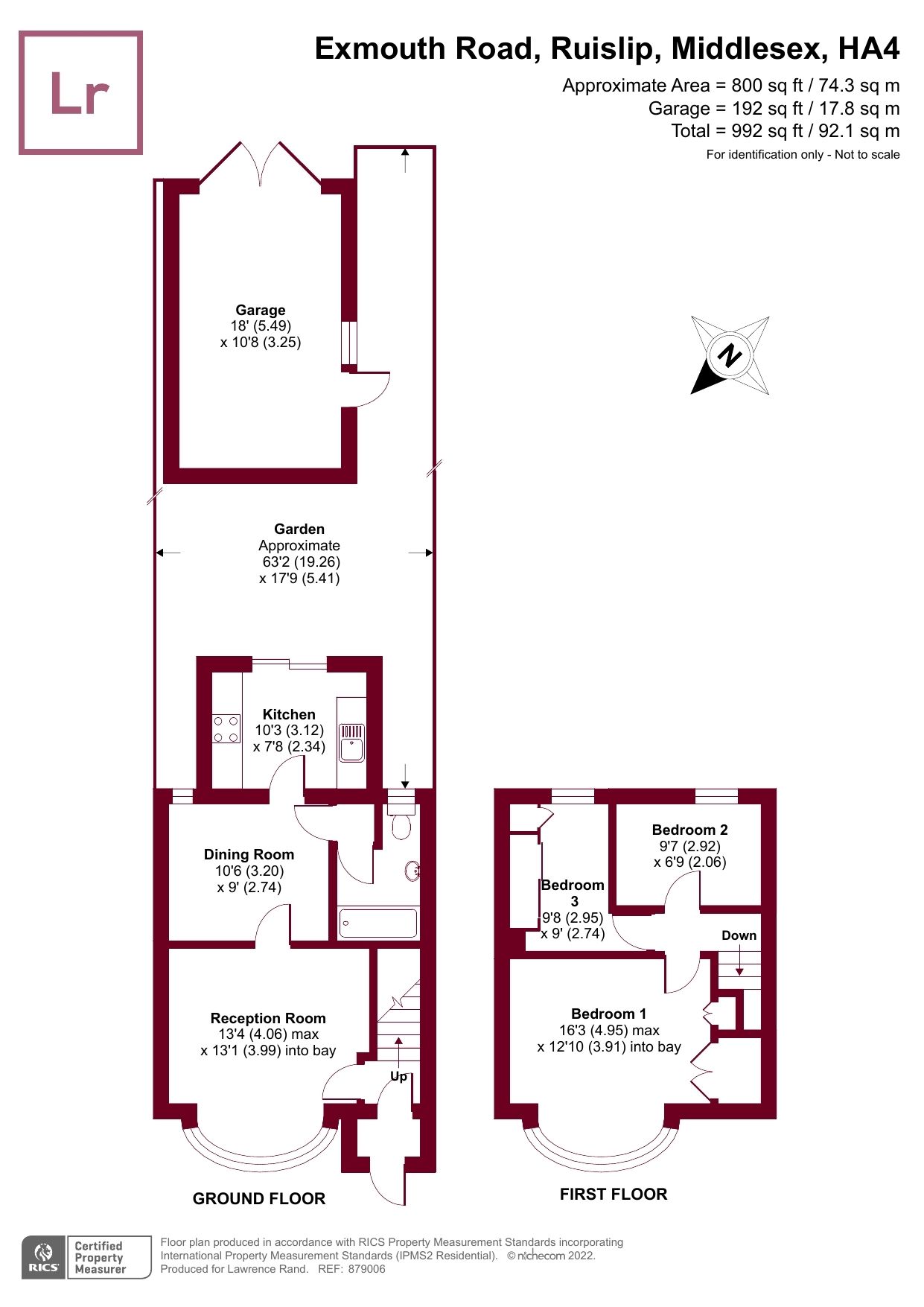 3 bed terraced house for sale in Exmouth Road, Ruislip, Middlesex HA4
