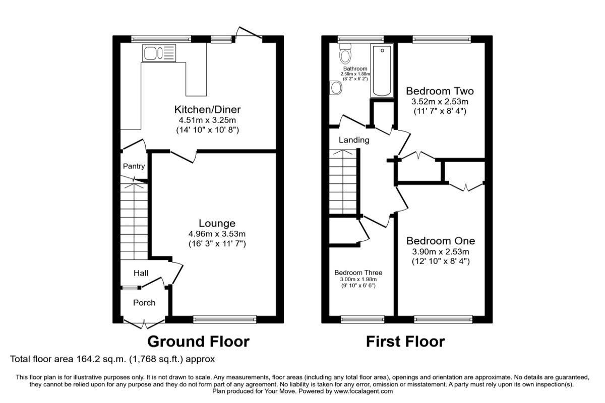 3 bed terraced house to rent in Sedgefield Grove, Perton, Wolverhampton