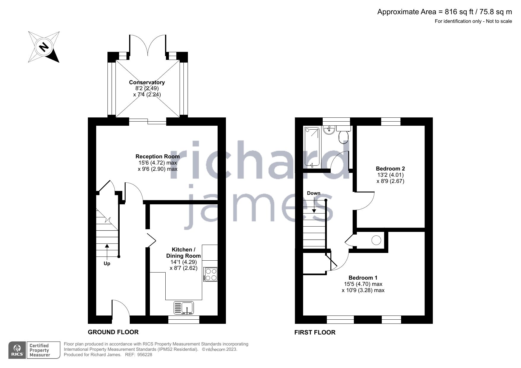 2 bed semidetached house for sale in Letterage Road, Peatmoor, Swindon