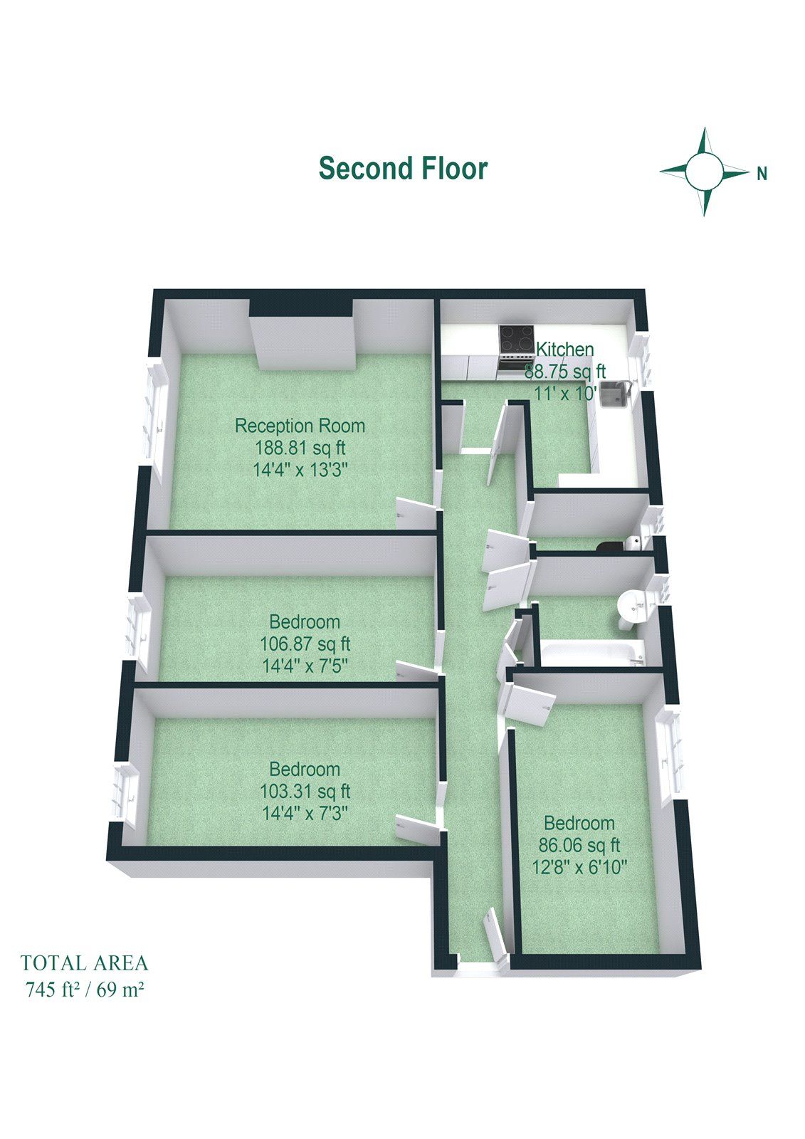 3 bed flat for sale in Warwick Grove, London E5 Zoopla