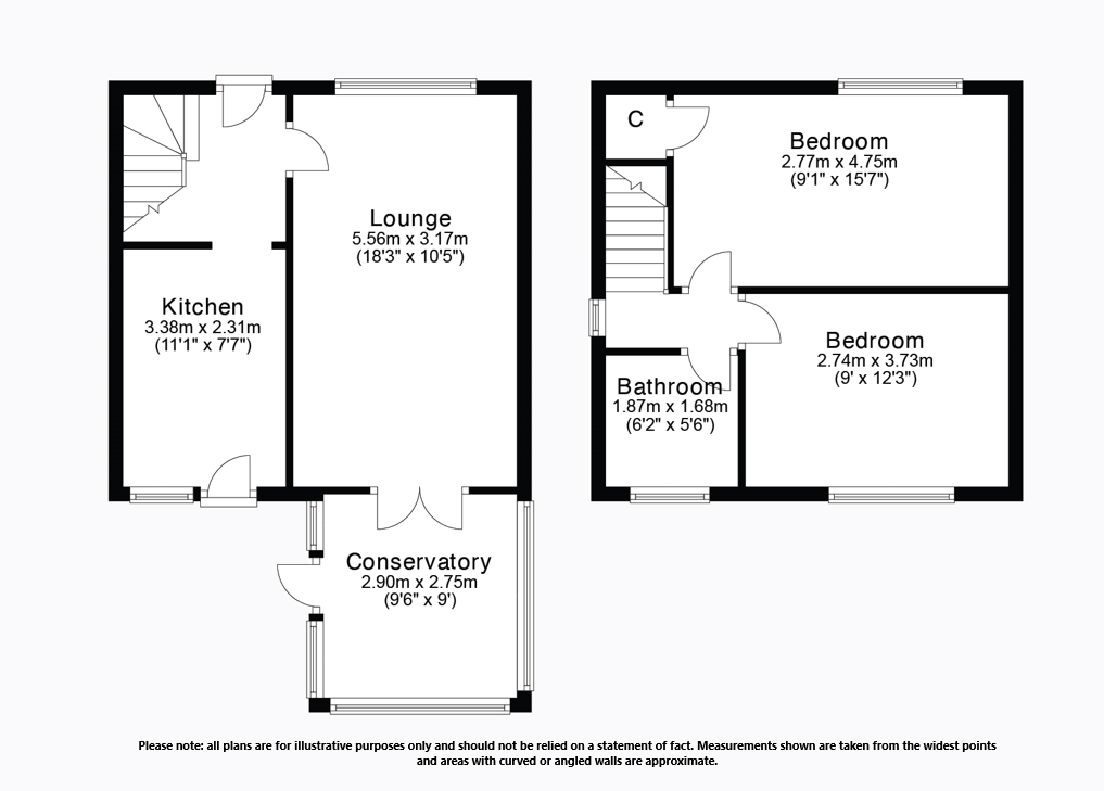 2 bed end terrace house for sale in Lumsden Crescent, Almondbank