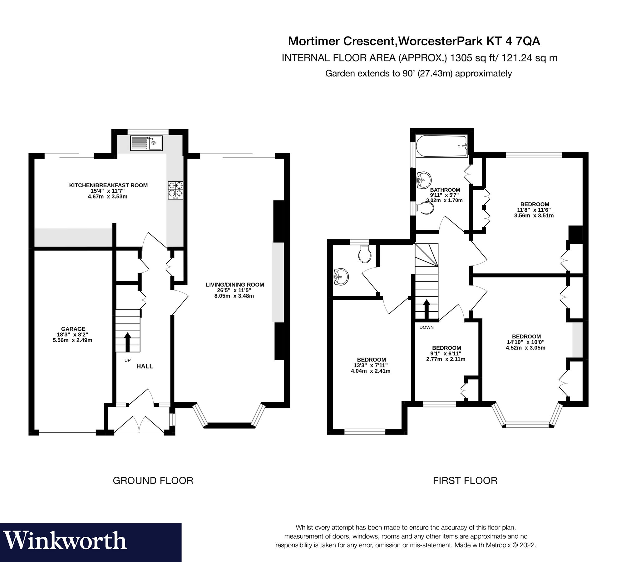 4 bed semidetached house for sale in Mortimer Crescent, Worcester Park