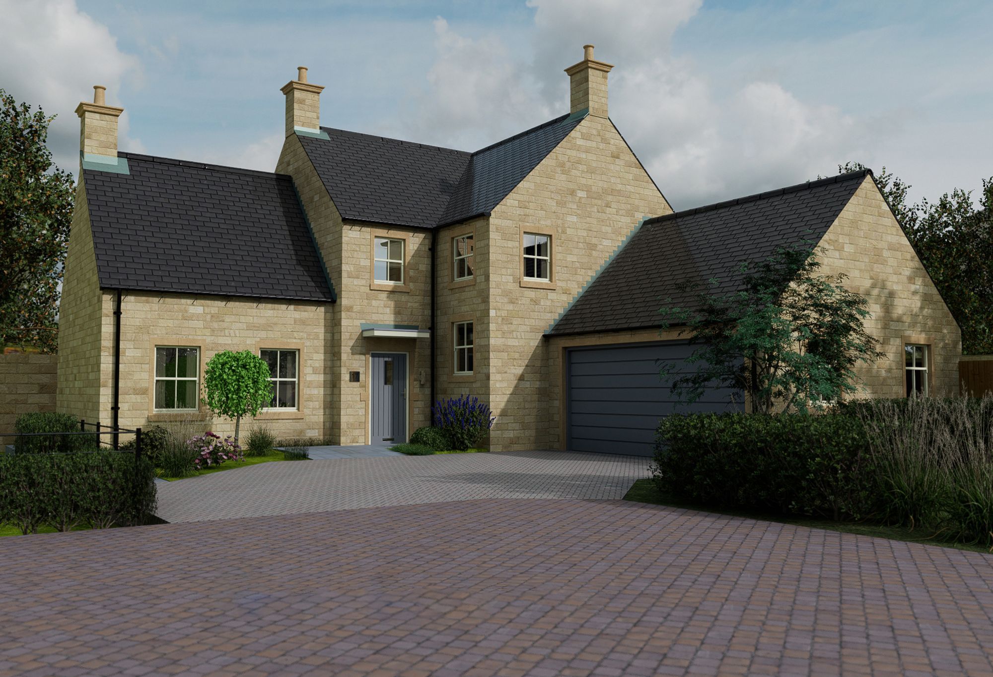 New home, 4 bed detached house for sale in The Harwood, St Paul's Court