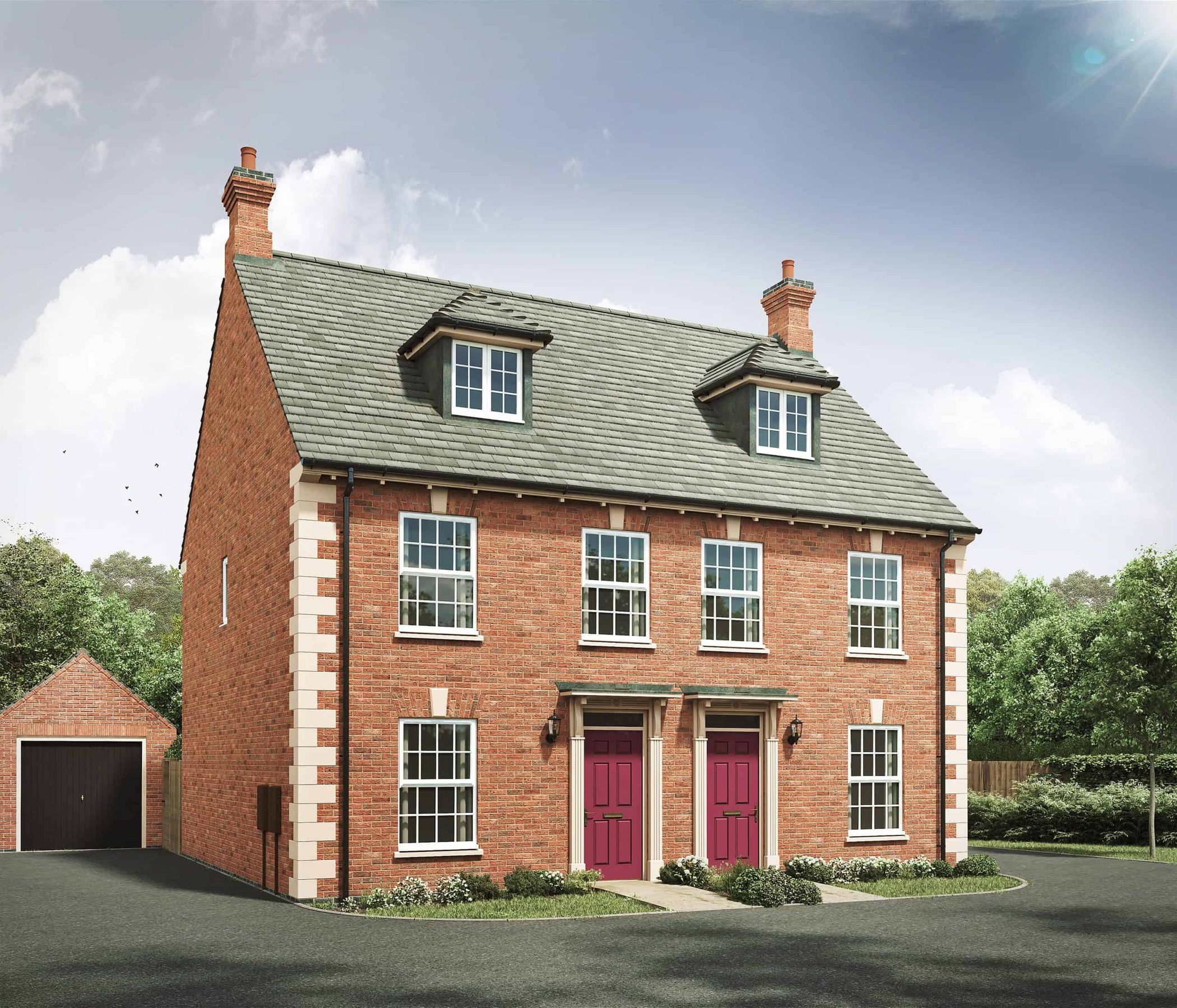 New home, 3 bed semidetached house for sale in "The Thornton G" at