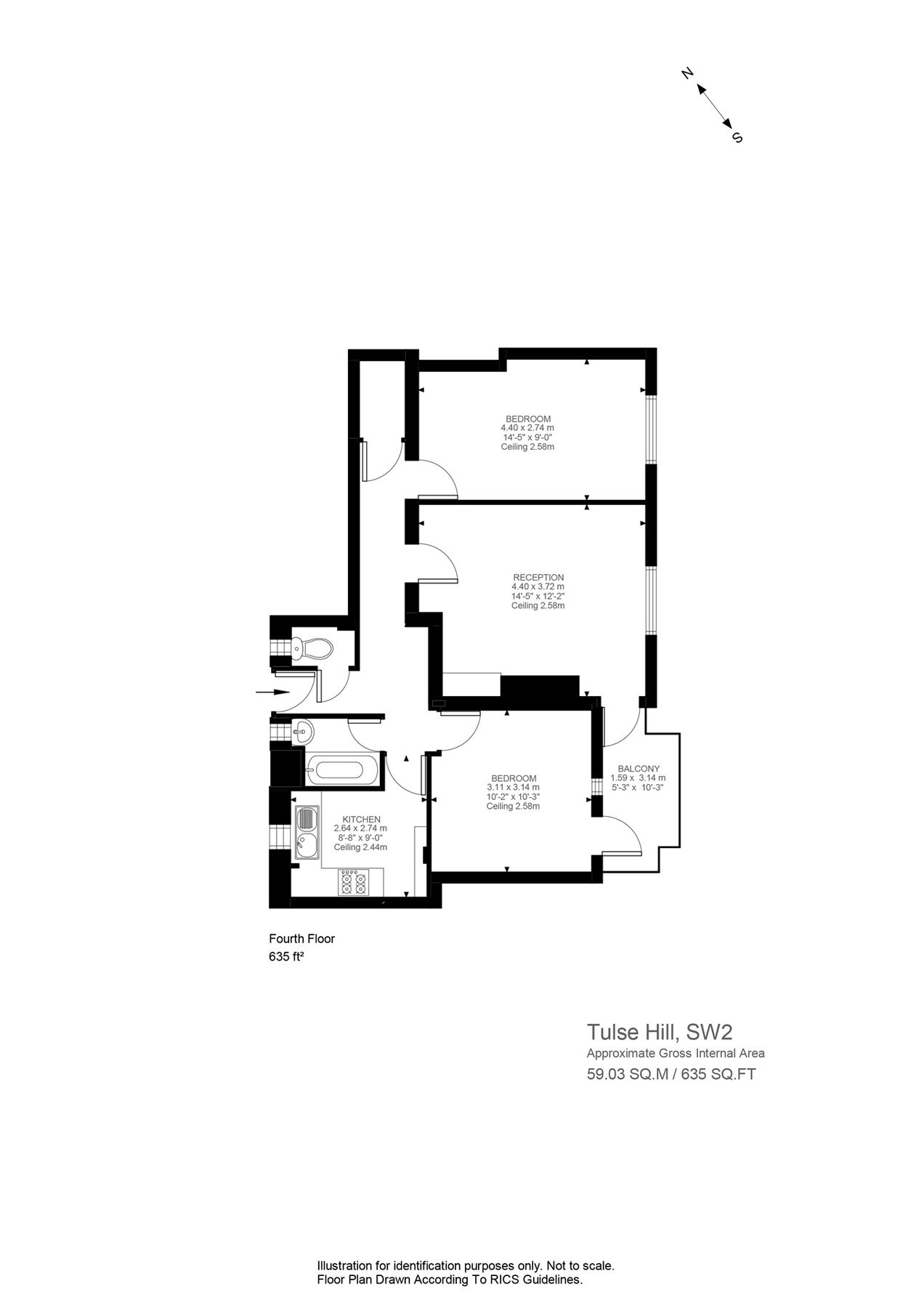 2 bed flat for sale in Tulse Hill, London SW2 Zoopla