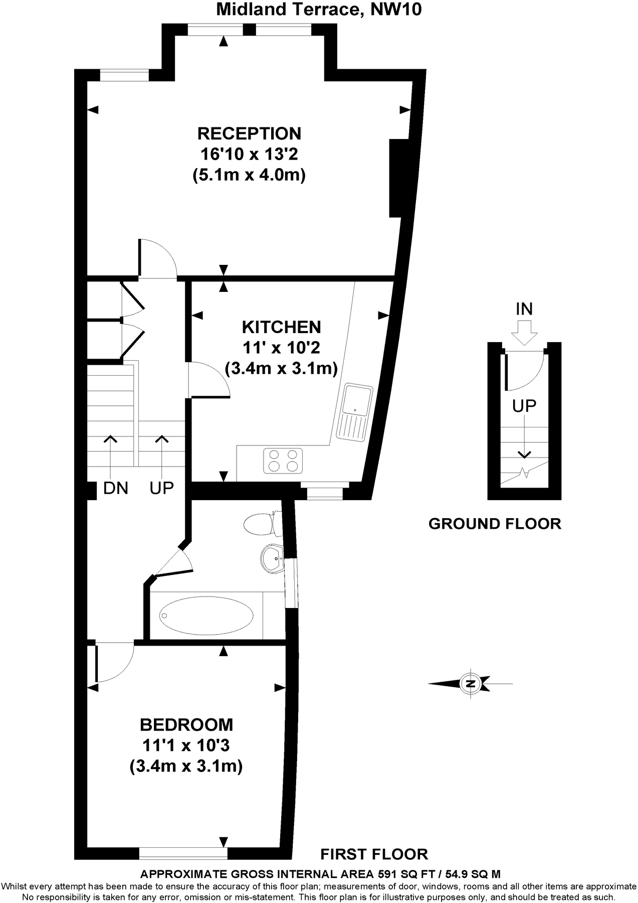1 bed flat for sale in Midland Terrace, London NW10 Zoopla