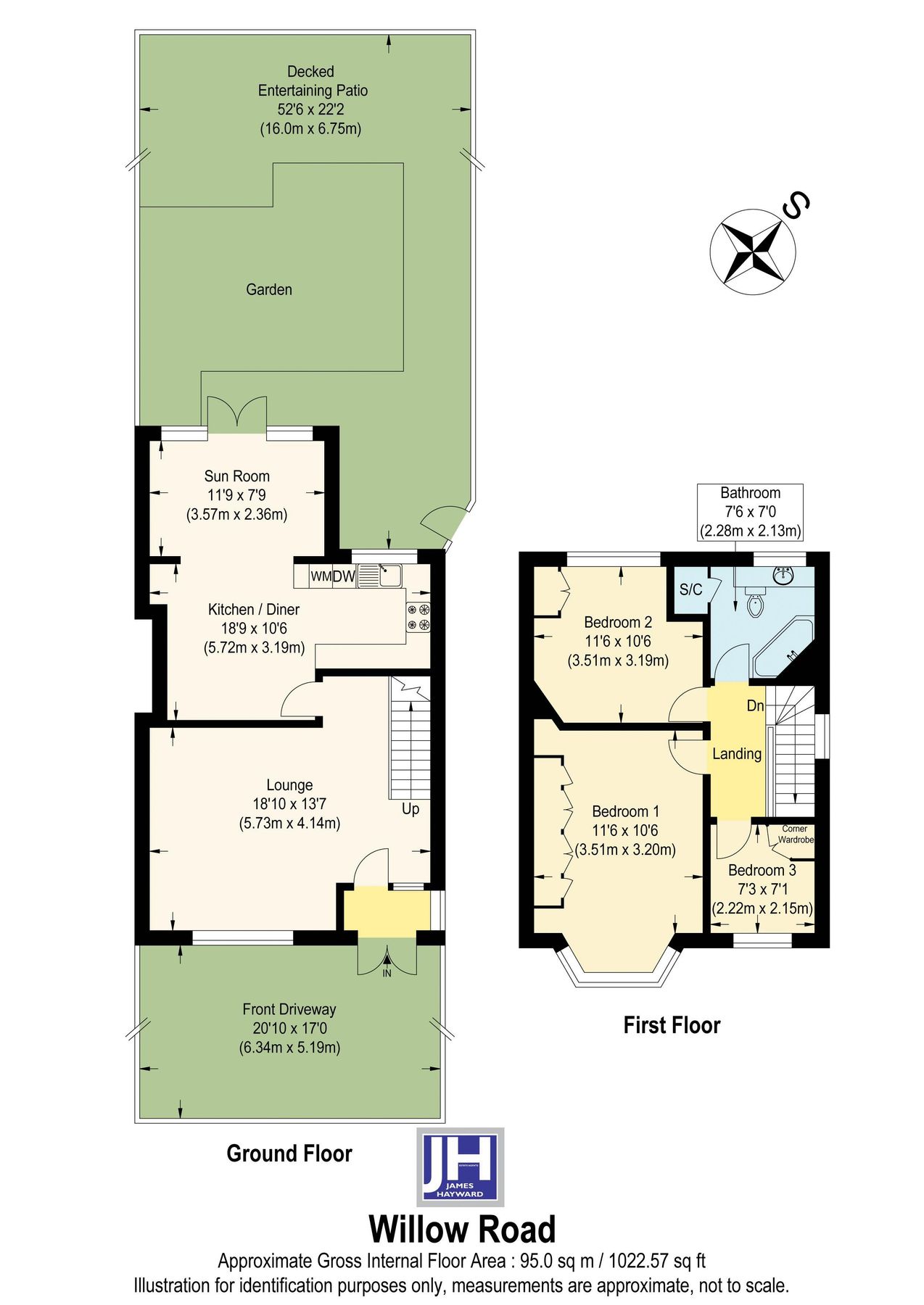 3 bed semidetached house for sale in Willow Road, Enfield EN1 Zoopla