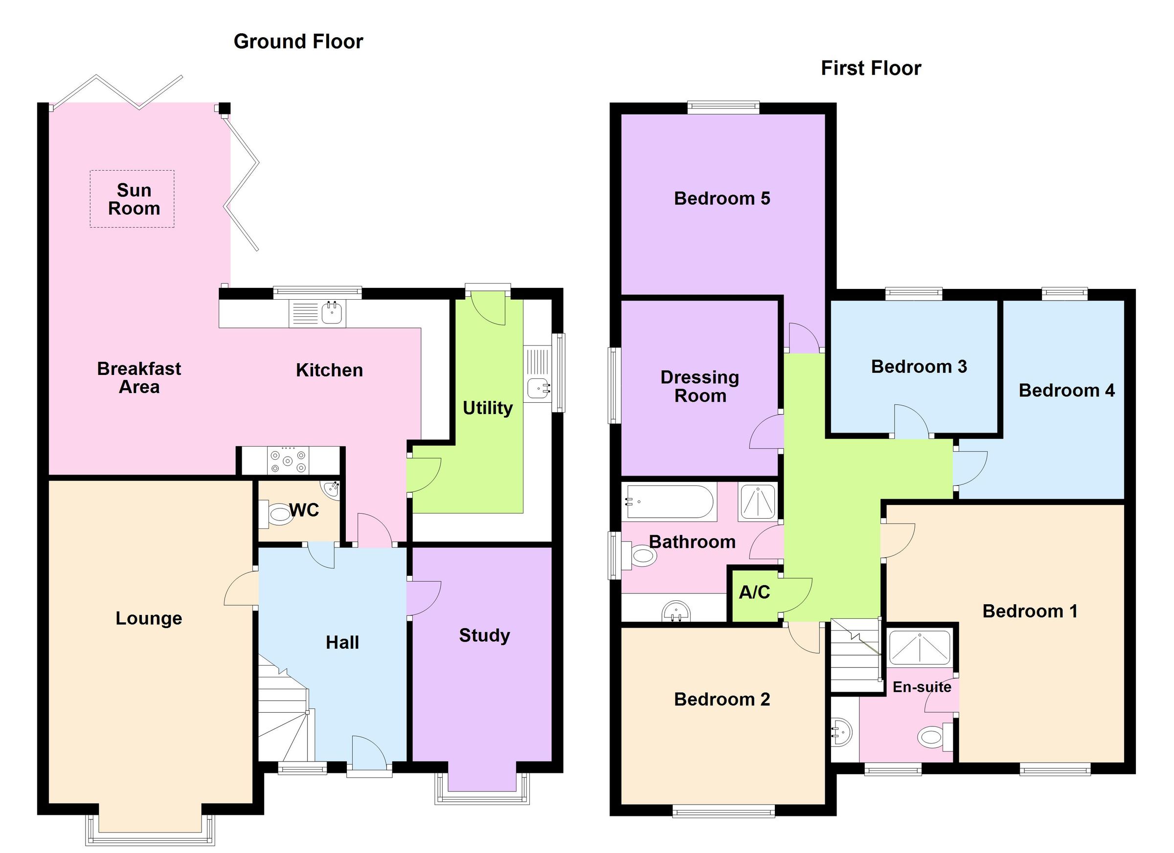 New home, 5 bed detached house for sale in Flaxwell Fields, Lincoln