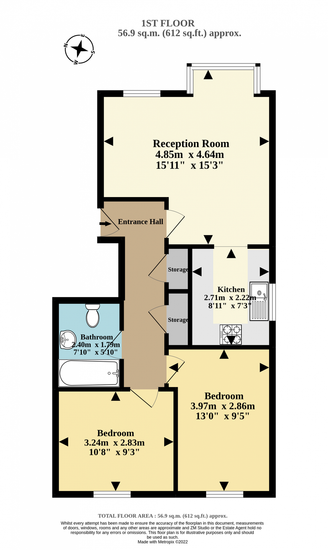 2 bed flat for sale in St. Pauls Rise, London N13 Zoopla
