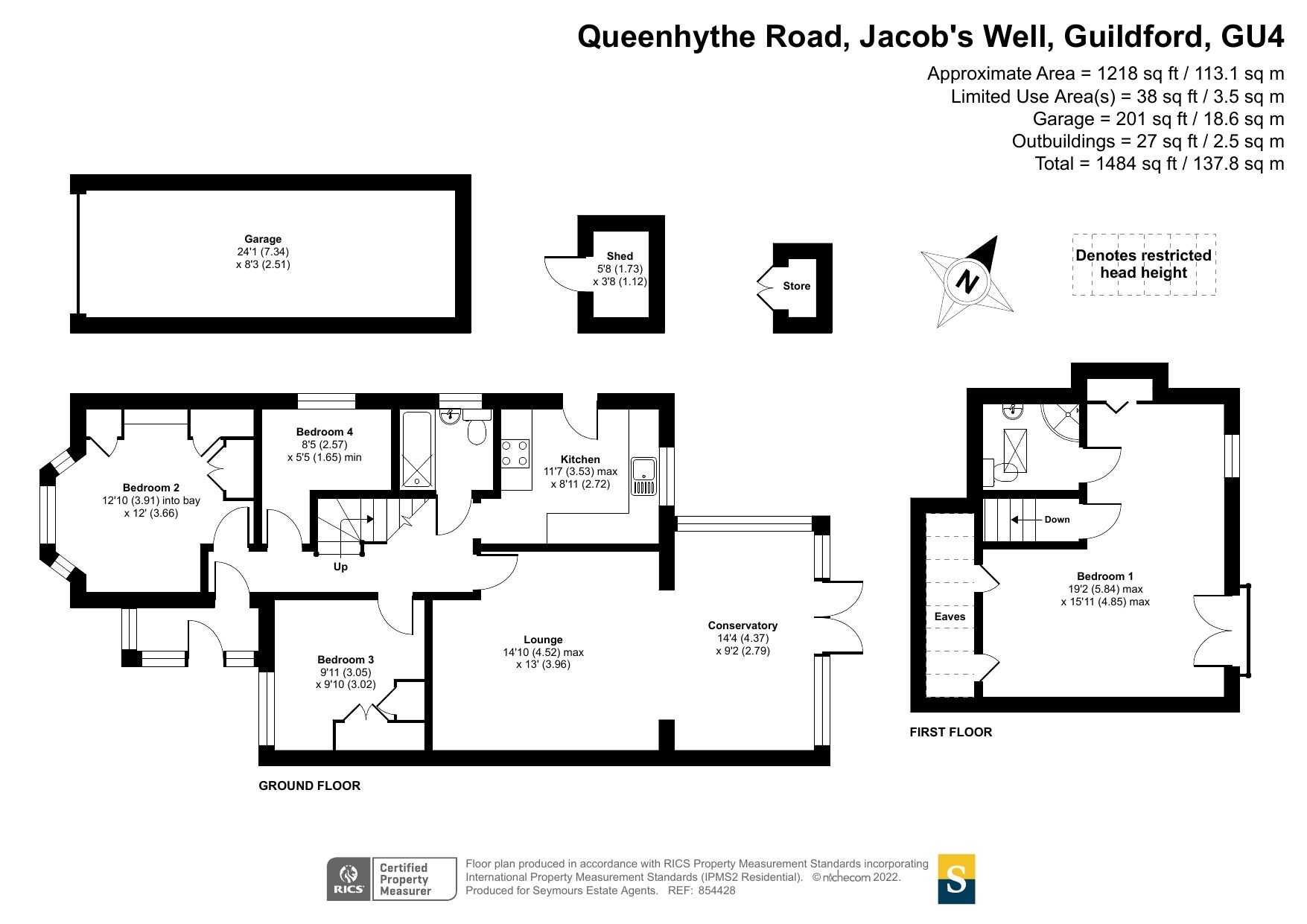 4 bed semidetached house for sale in Jacobs Well, Guildford, Surrey