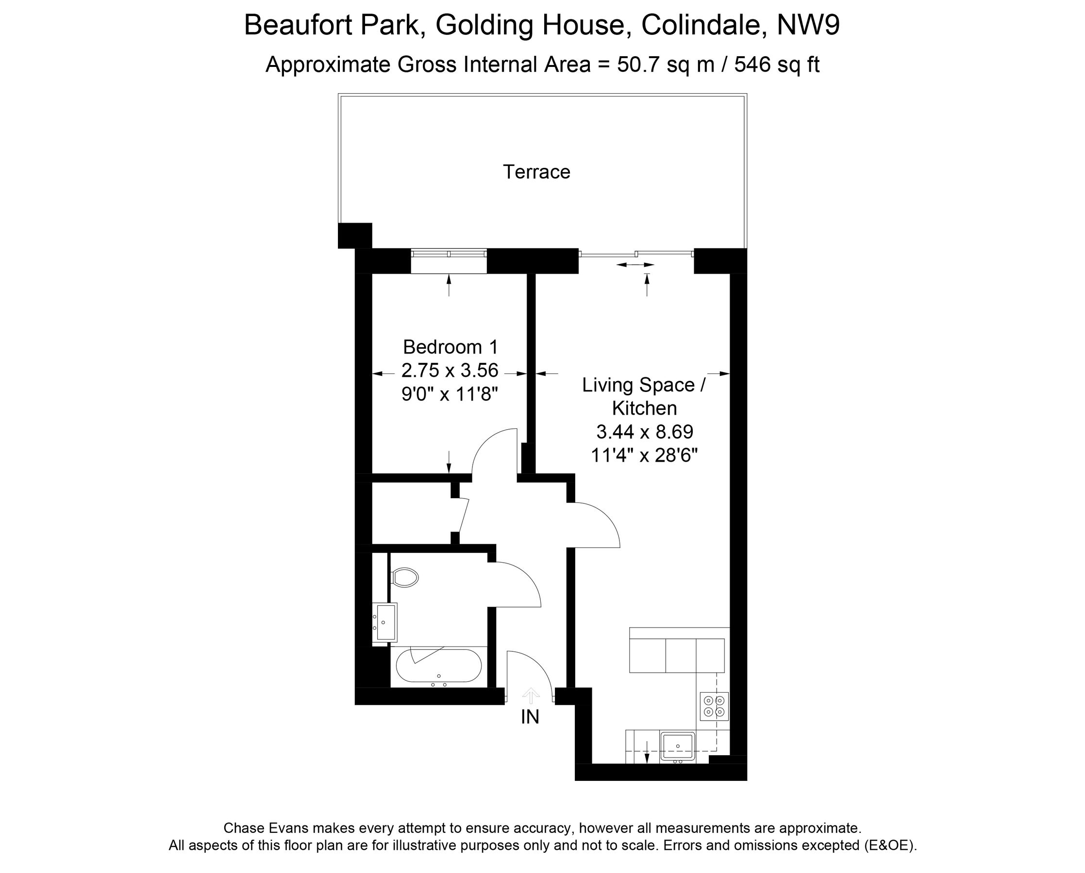 1 bed flat to rent in Golding House, Beaufort Park, Colindale NW9 Zoopla
