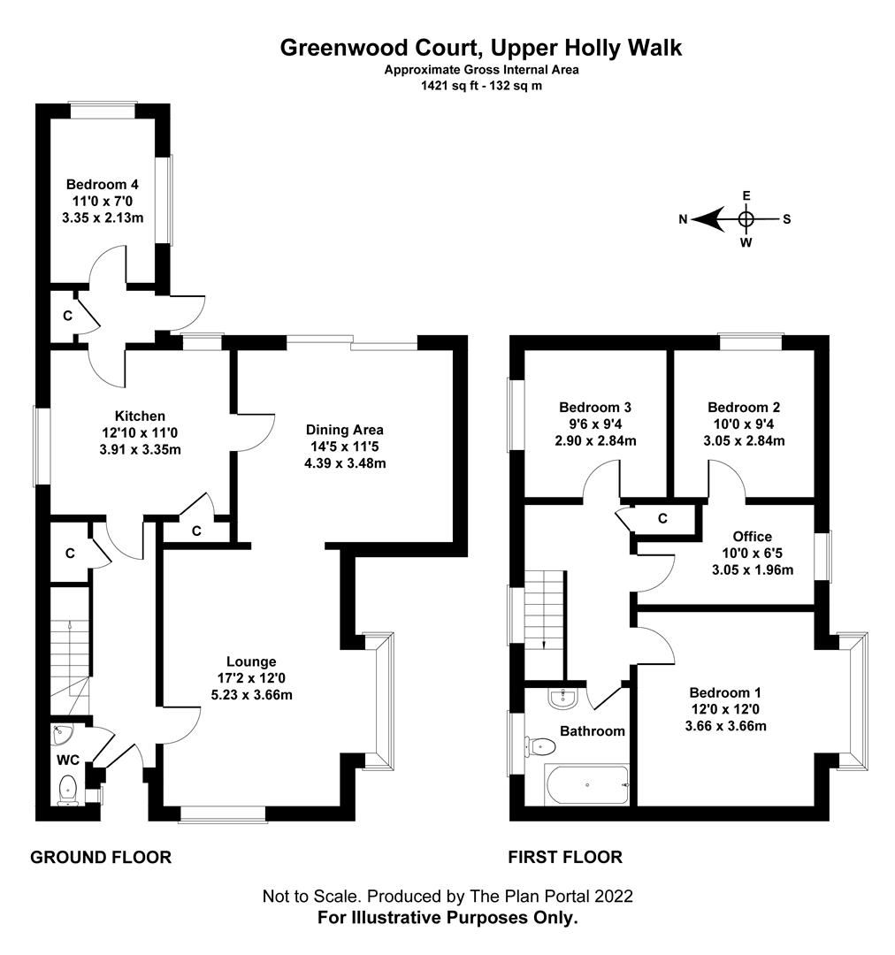 4 bed linkdetached house for sale in Upper Holly Walk, Leamington Spa