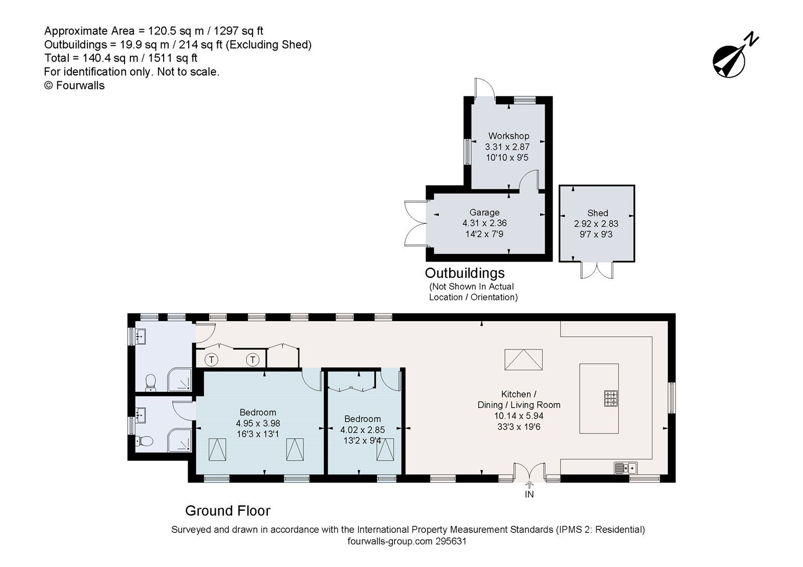 2 bed detached house for sale in Huckenden Farm, Bolter End Lane