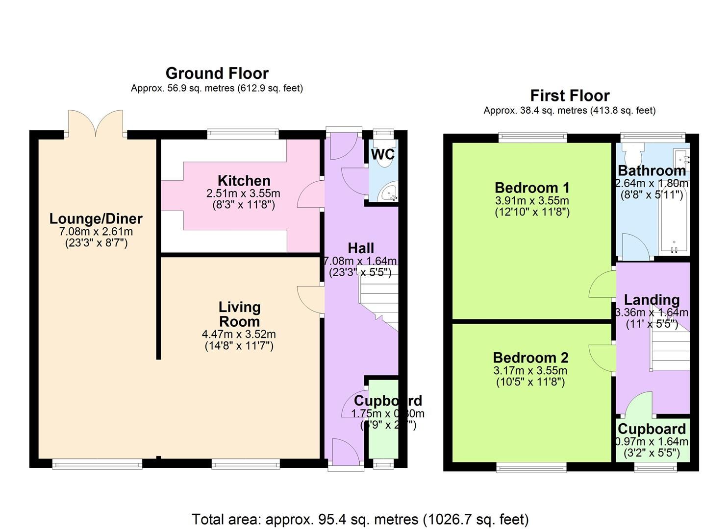 2 bed terraced house for sale in Hartshay Close, Ilkeston DE7 Zoopla